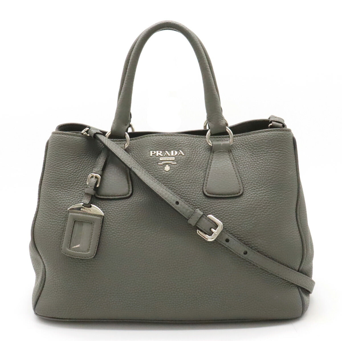 Prada Leather 2WAY Tote Handbag BN2579