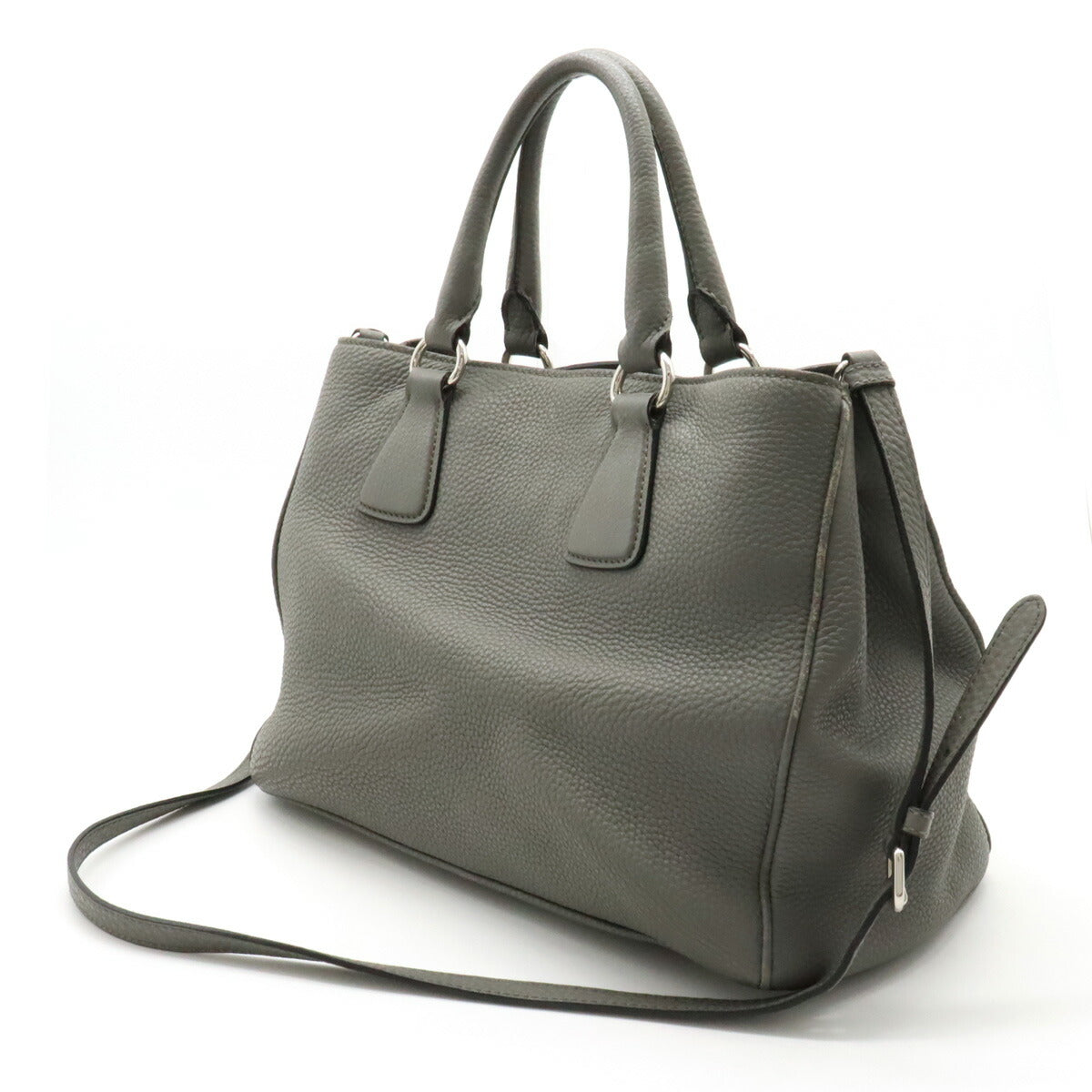 Prada Leather 2WAY Tote Handbag BN2579