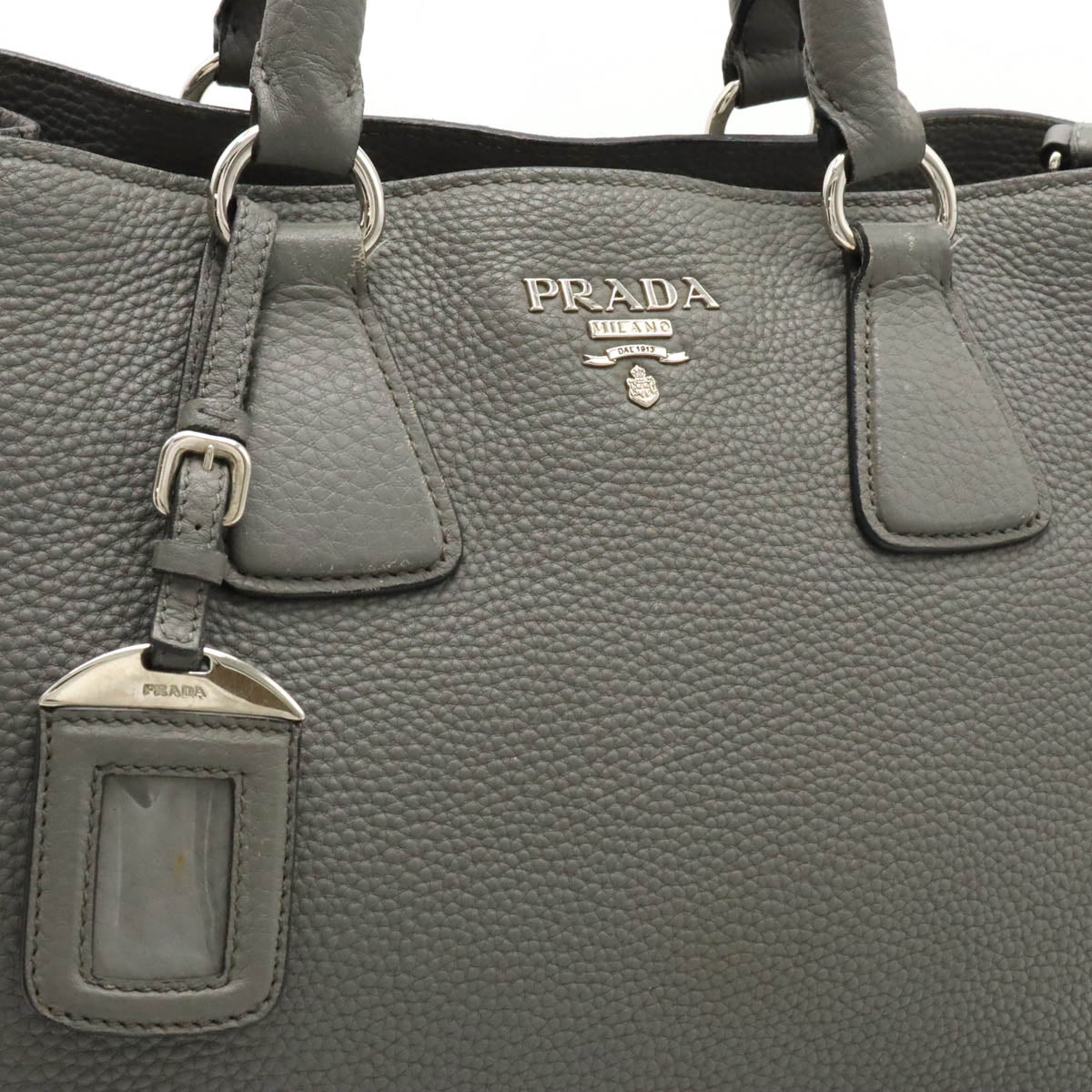 Prada Leather 2WAY Tote Handbag BN2579