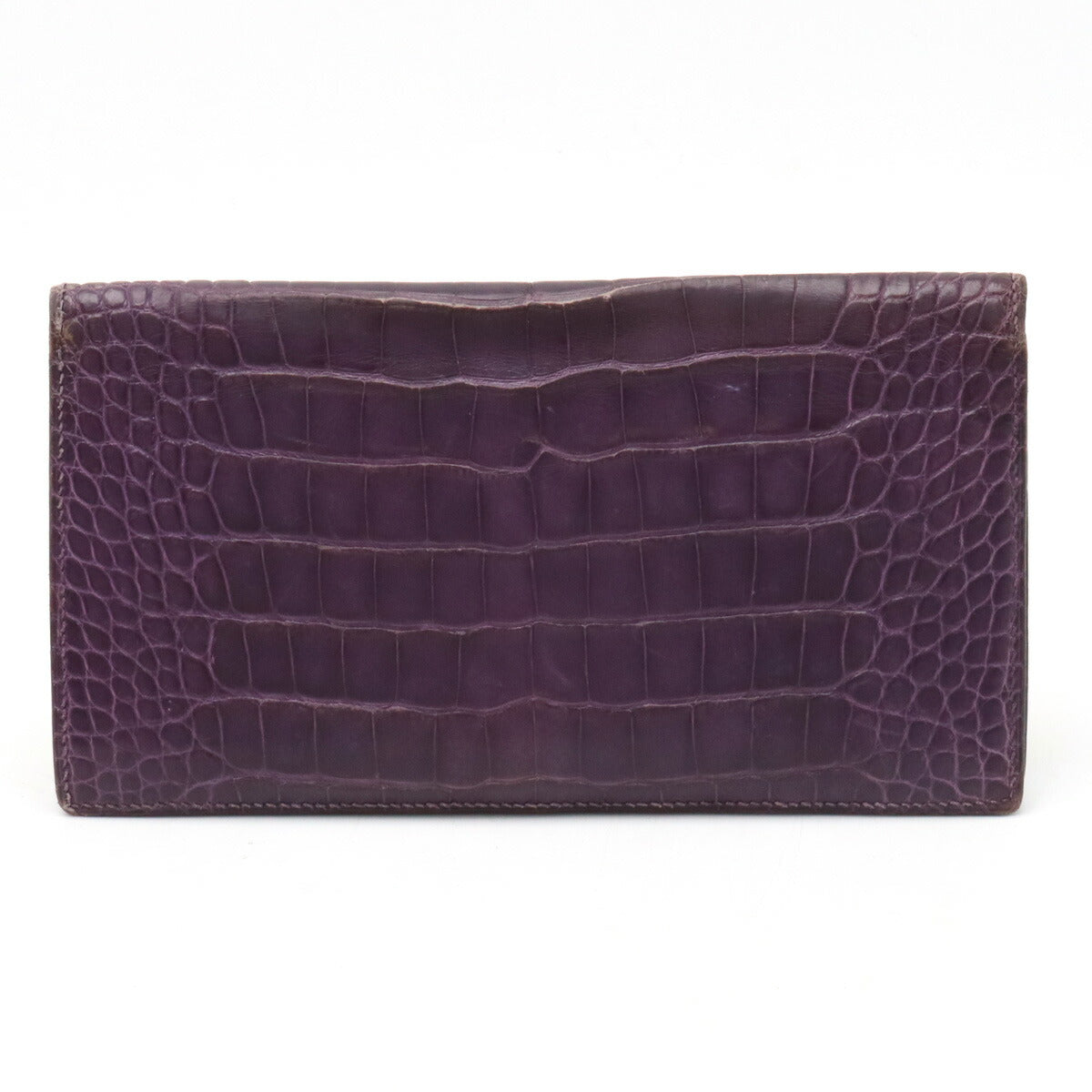 Hermes MC2 Fleming Long Wallet Amethyst Alligator