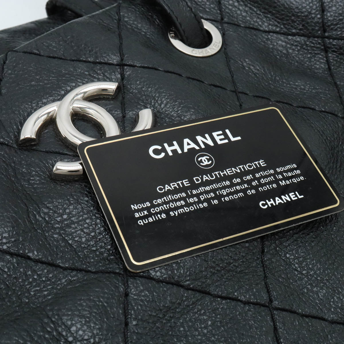 Chanel On the Road Leather Tote Bag