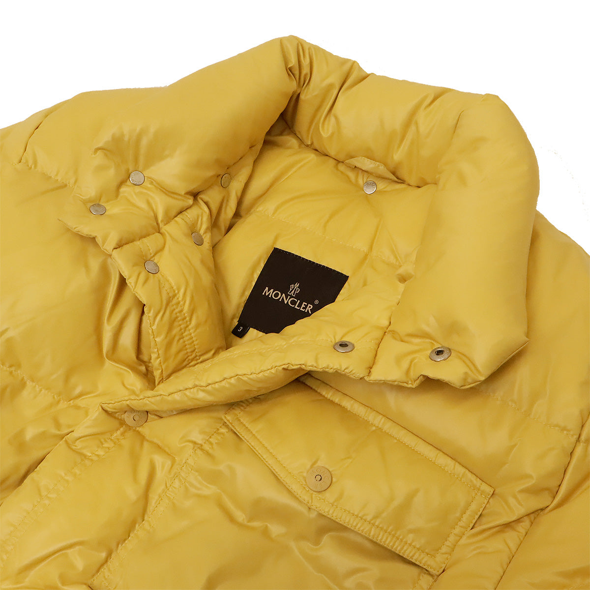 Moncler Karakorum Down Jacket Nylon 100% Yellow in Great Condition