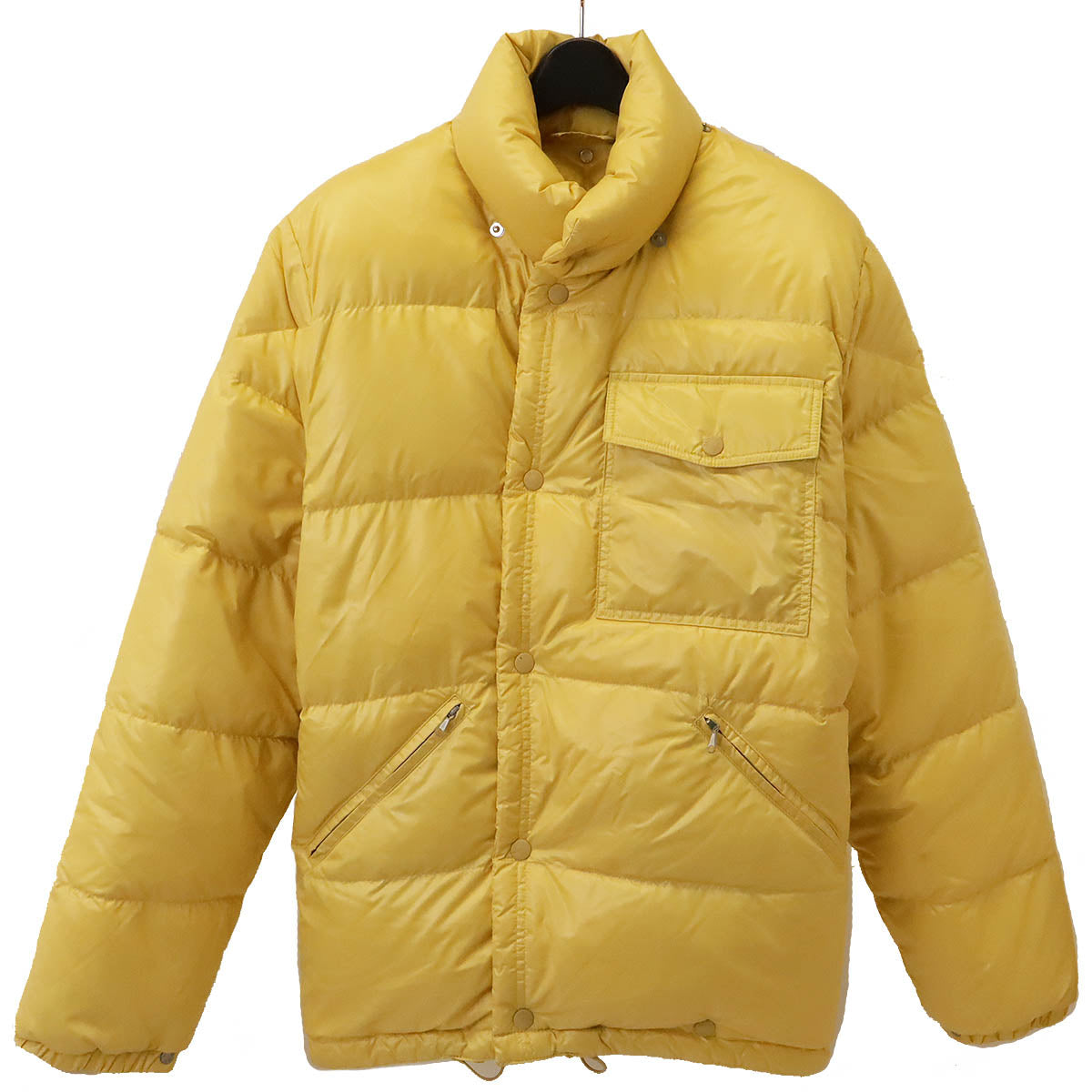 Moncler Karakorum Down Jacket Nylon 100% Yellow in Very Good Condition