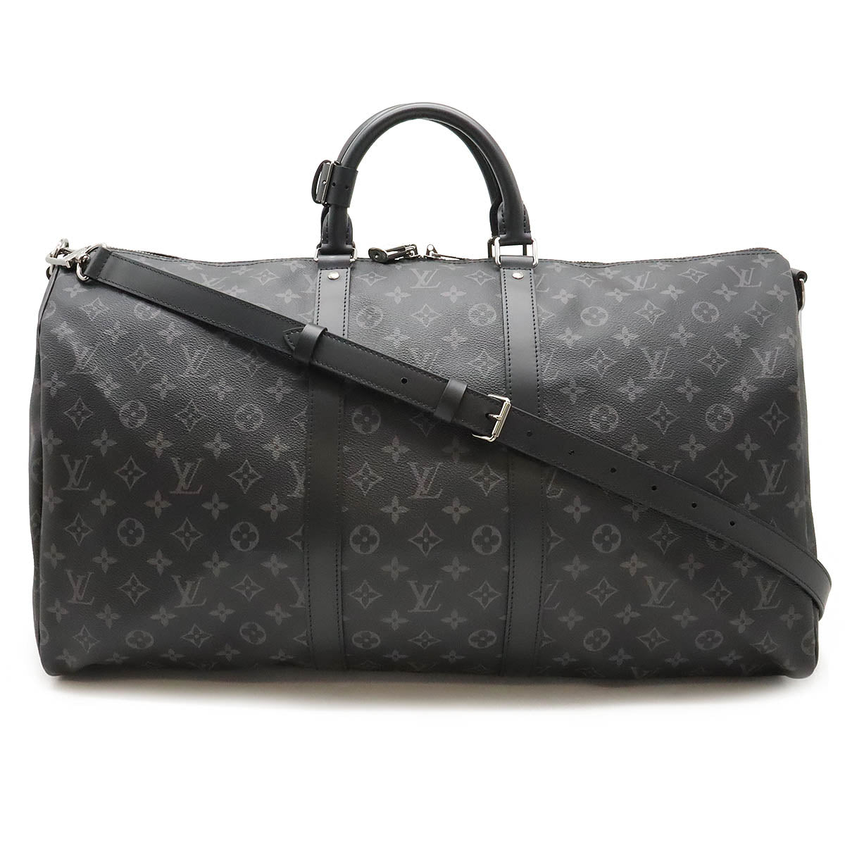 Louis Vuitton Monogram Eclipse Keepall Bandouliere 55 Bag