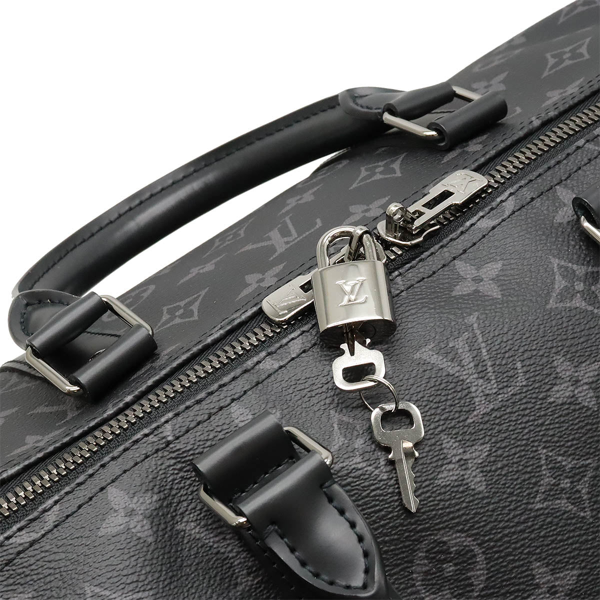 Louis Vuitton Monogram Eclipse Keepall Bandouliere 55 Bag