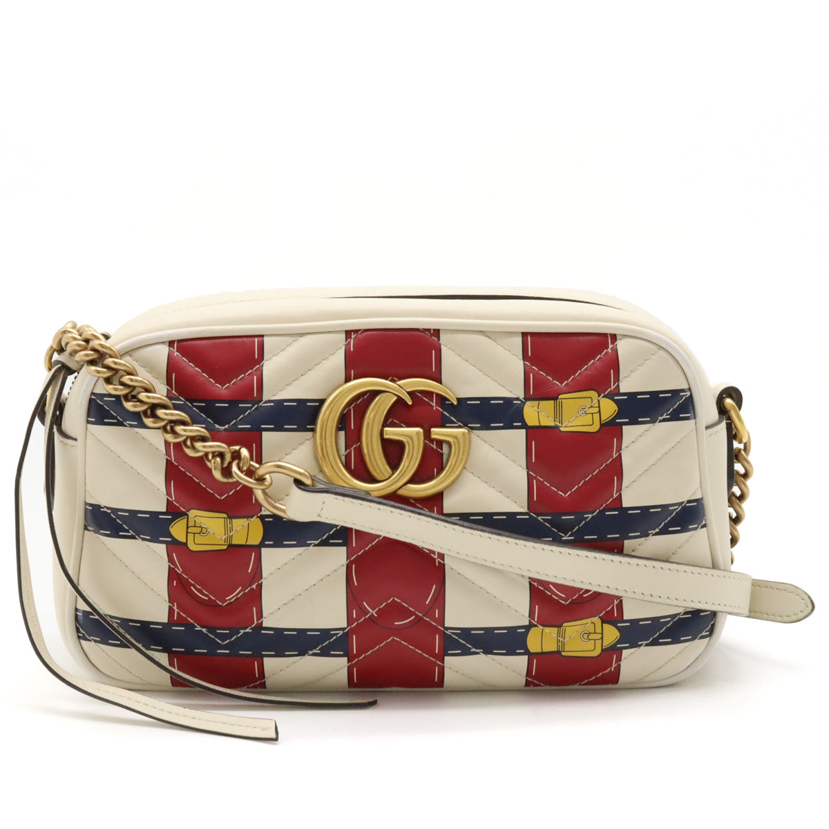 Gucci GG Marmont Quilted Leather Shoulder Bag 447632 in Great Condition