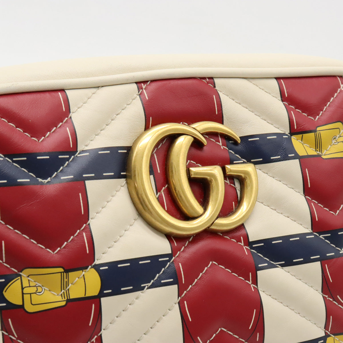 Gucci GG Marmont Quilted Leather Shoulder Bag 447632 in Great Condition