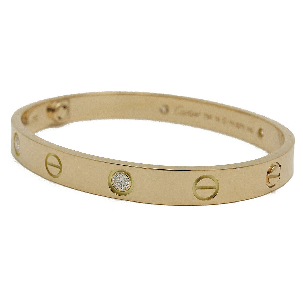 Cartier LOVE Bracelet Bangle K18YG Diamond