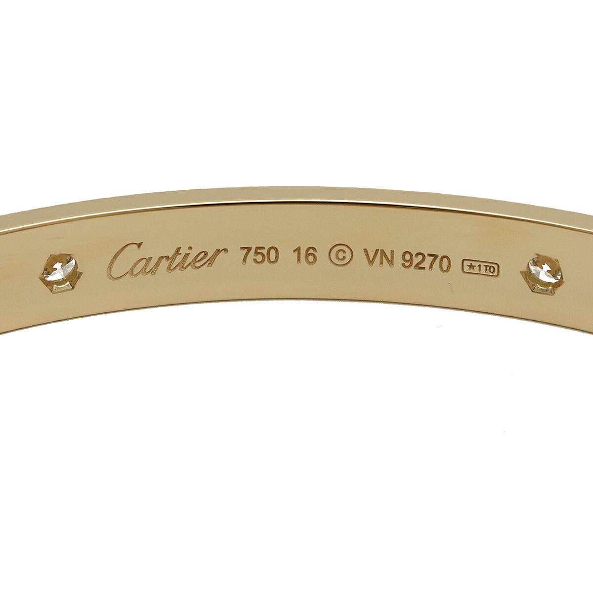 Cartier LOVE Bracelet Bangle K18YG Diamond