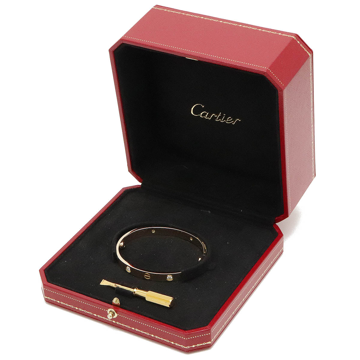 Cartier LOVE Bracelet Bangle K18YG Diamond