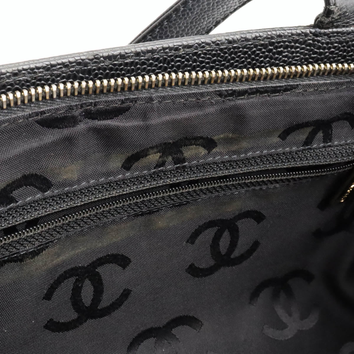 Chanel Caviar Skin Coco Mark Tote Bag