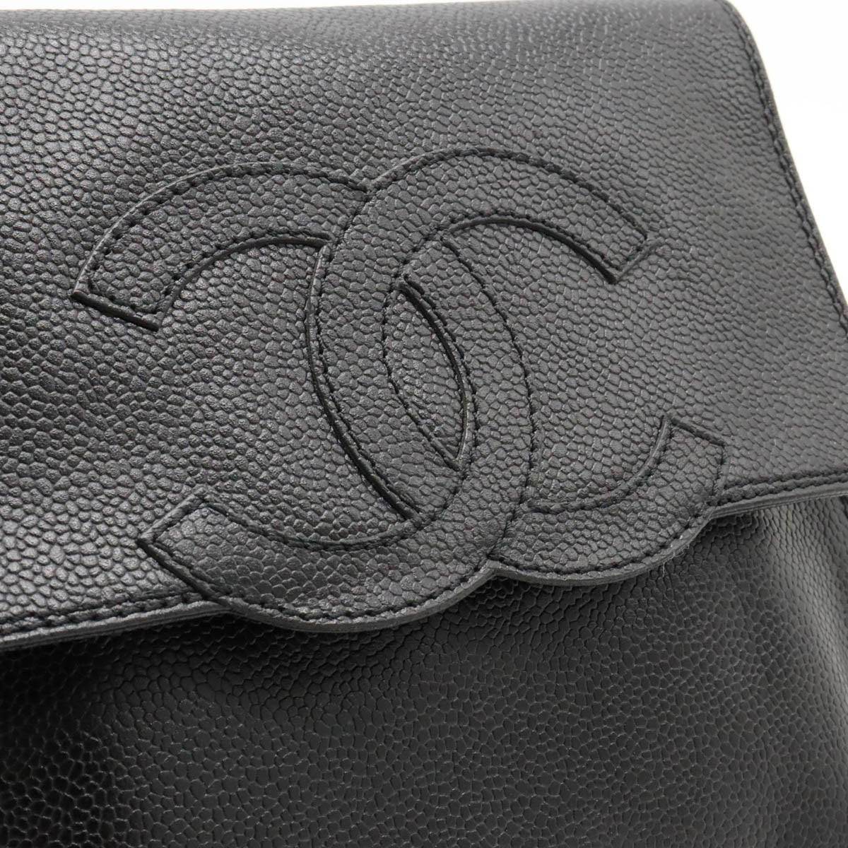 Chanel Caviar Shoulder Bag Black