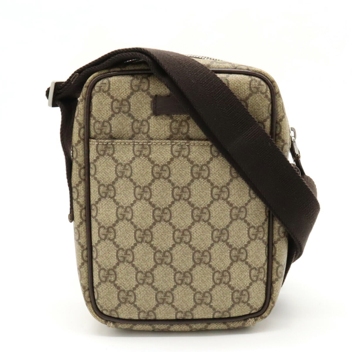 Gucci GG Supreme Shoulder Bag Khaki Beige