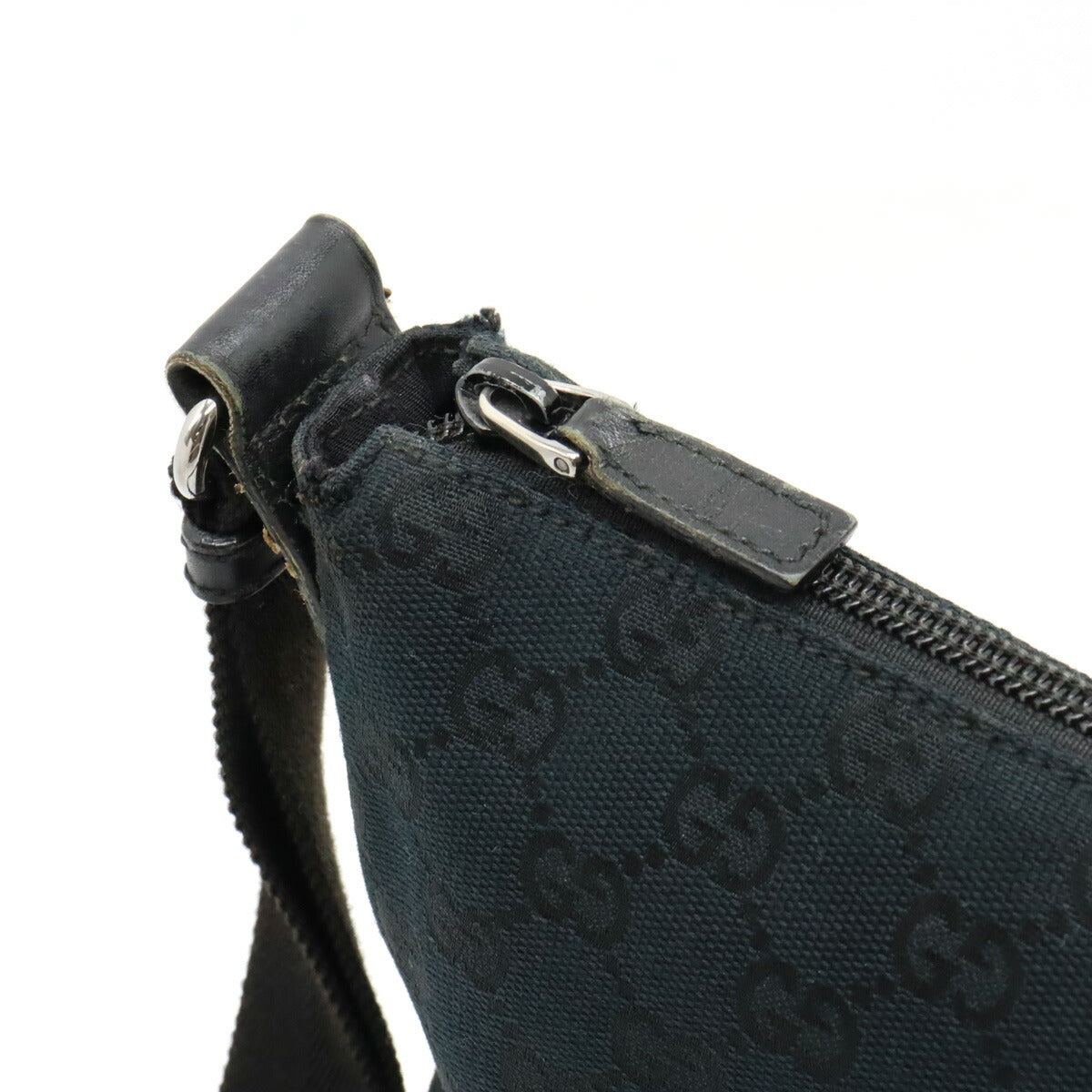 Gucci GG Canvas Leather Shoulder Bag 145857