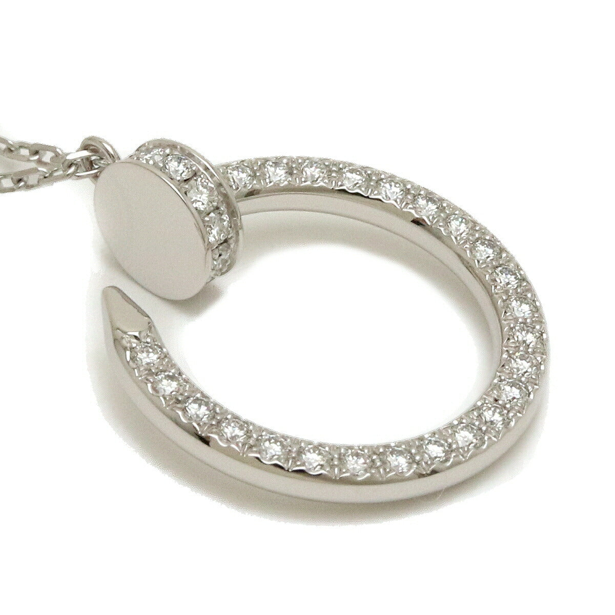 Cartier Juste Un Clou Necklace K18WG Diamond 0.38ct