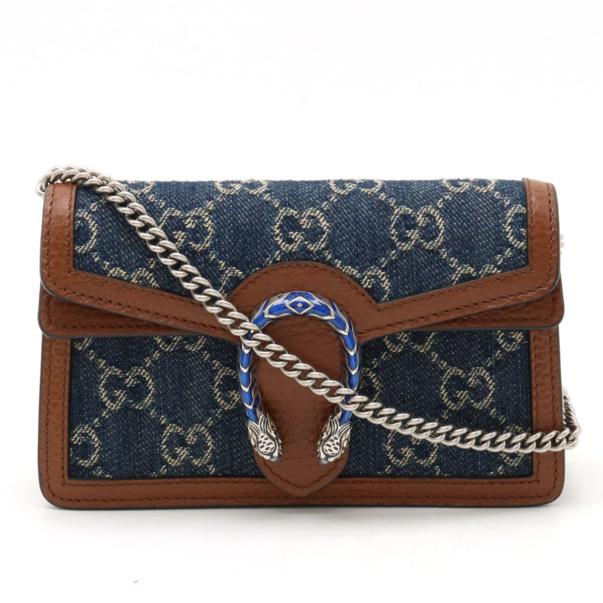 Gucci Dionysus GG Denim Super Mini Bag 2WAY Shoulder Bag in Pristine Condition