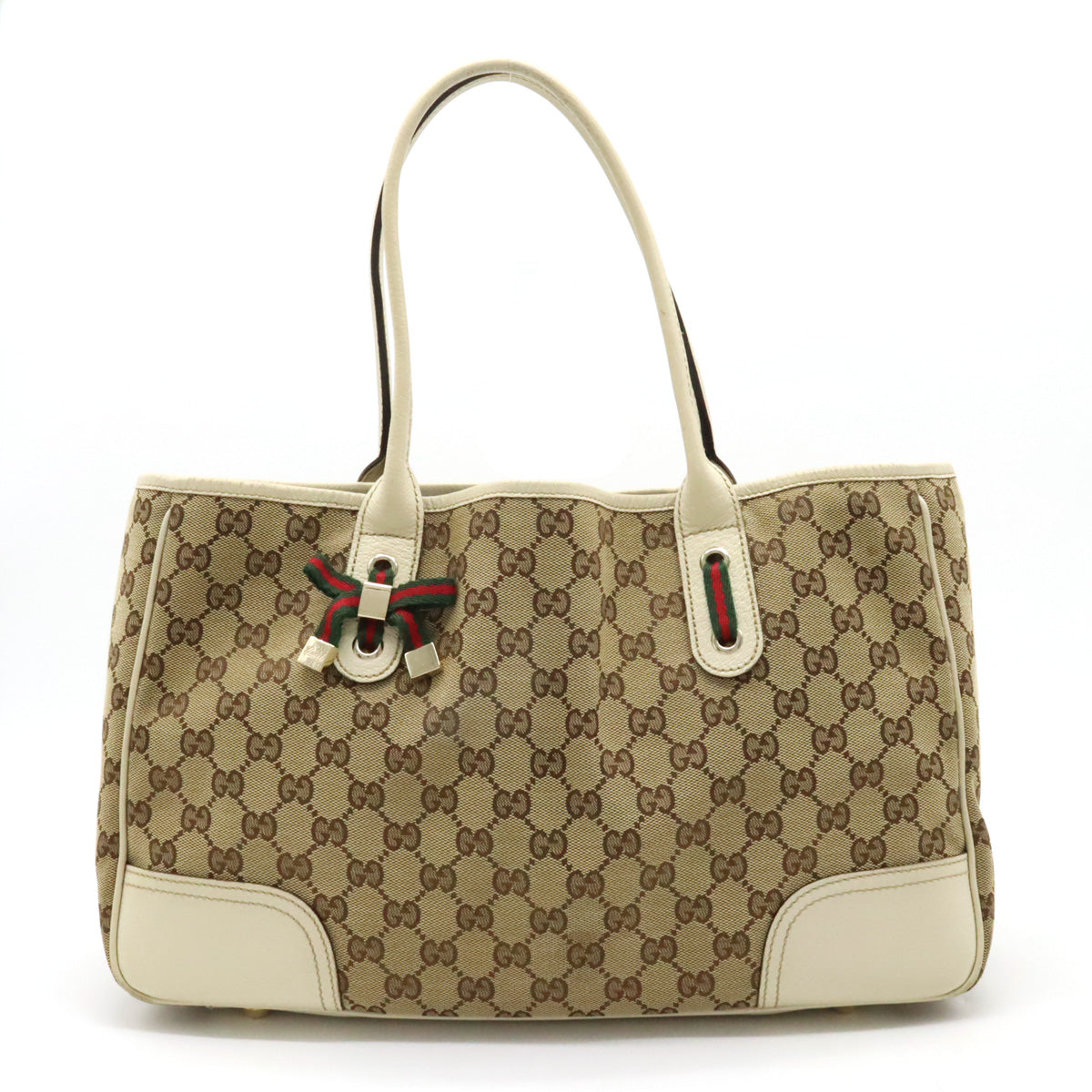 Gucci Princy GG Canvas Ribbon Tote Bag