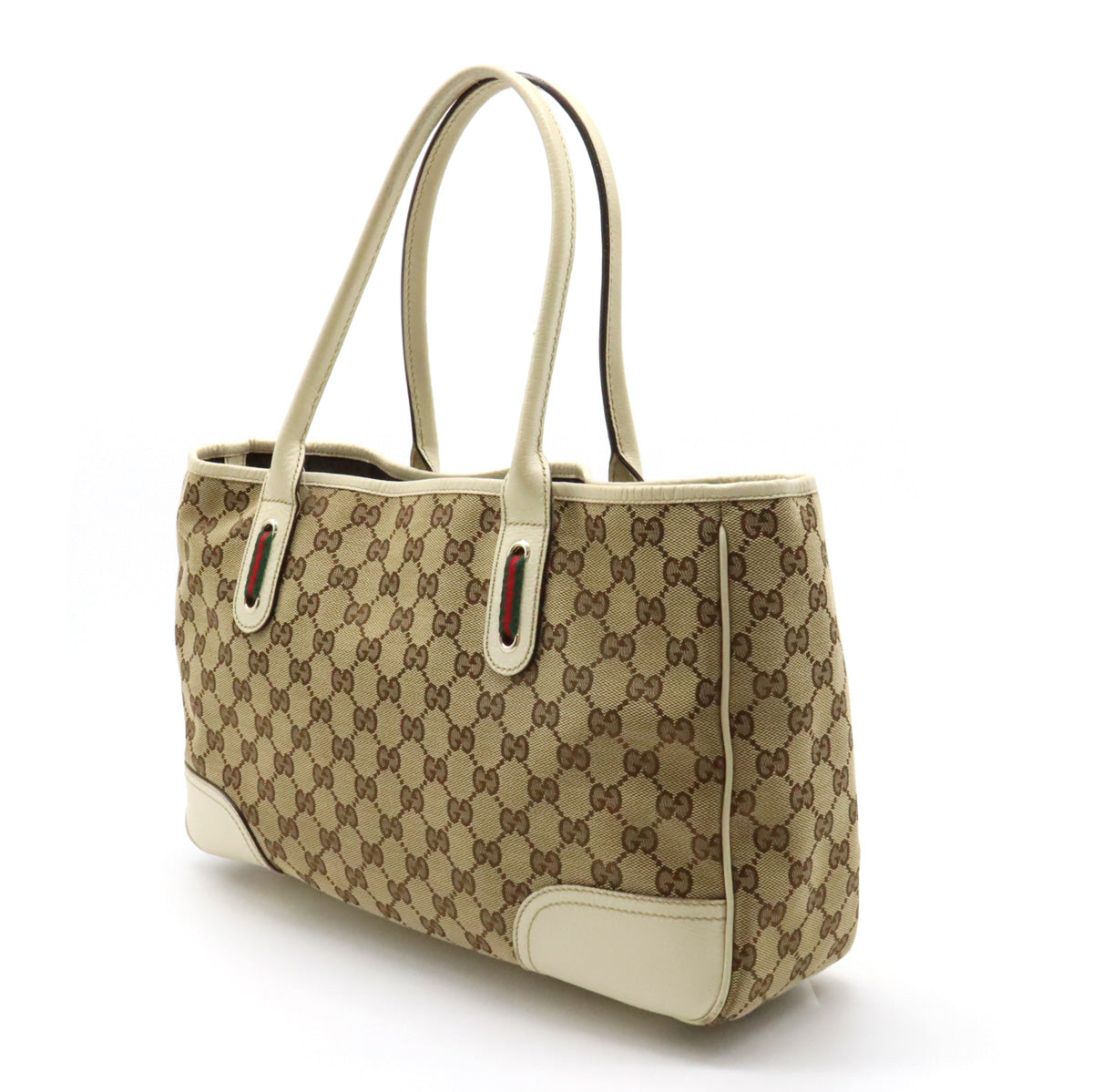 Gucci Princy GG Canvas Ribbon Tote Bag