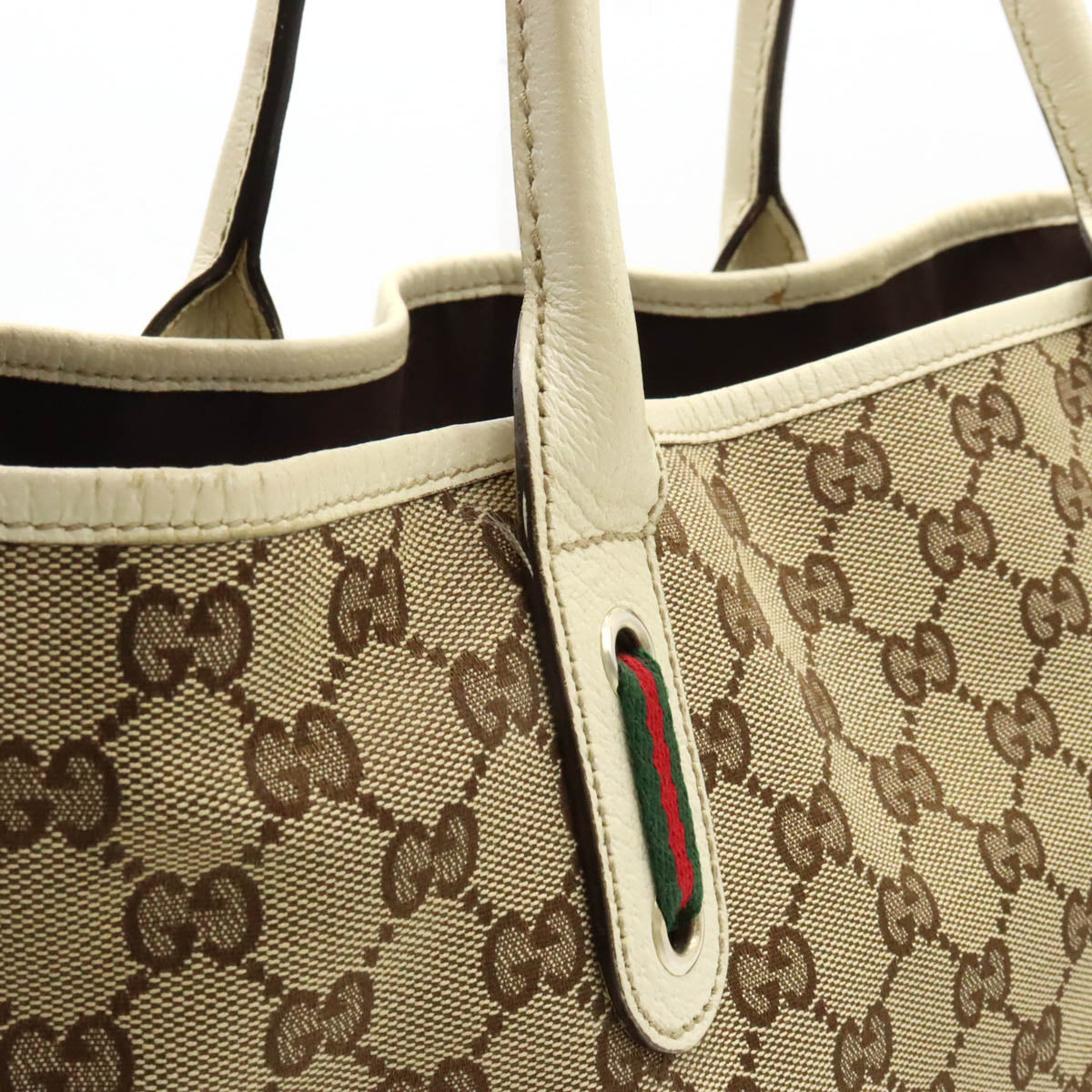 Gucci Princy GG Canvas Ribbon Tote Bag