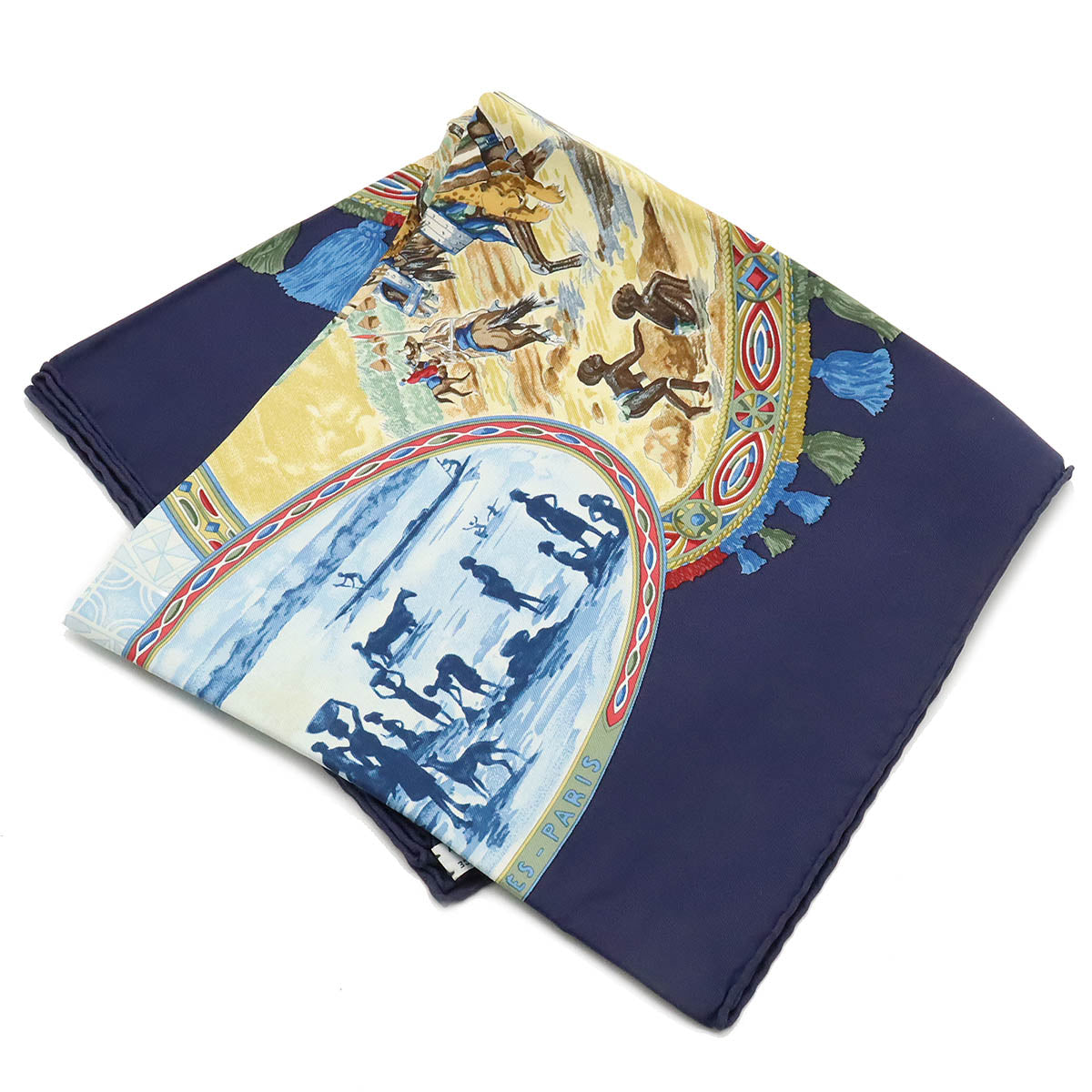 Hermes Silk Scarf CAVALIERS PEULS