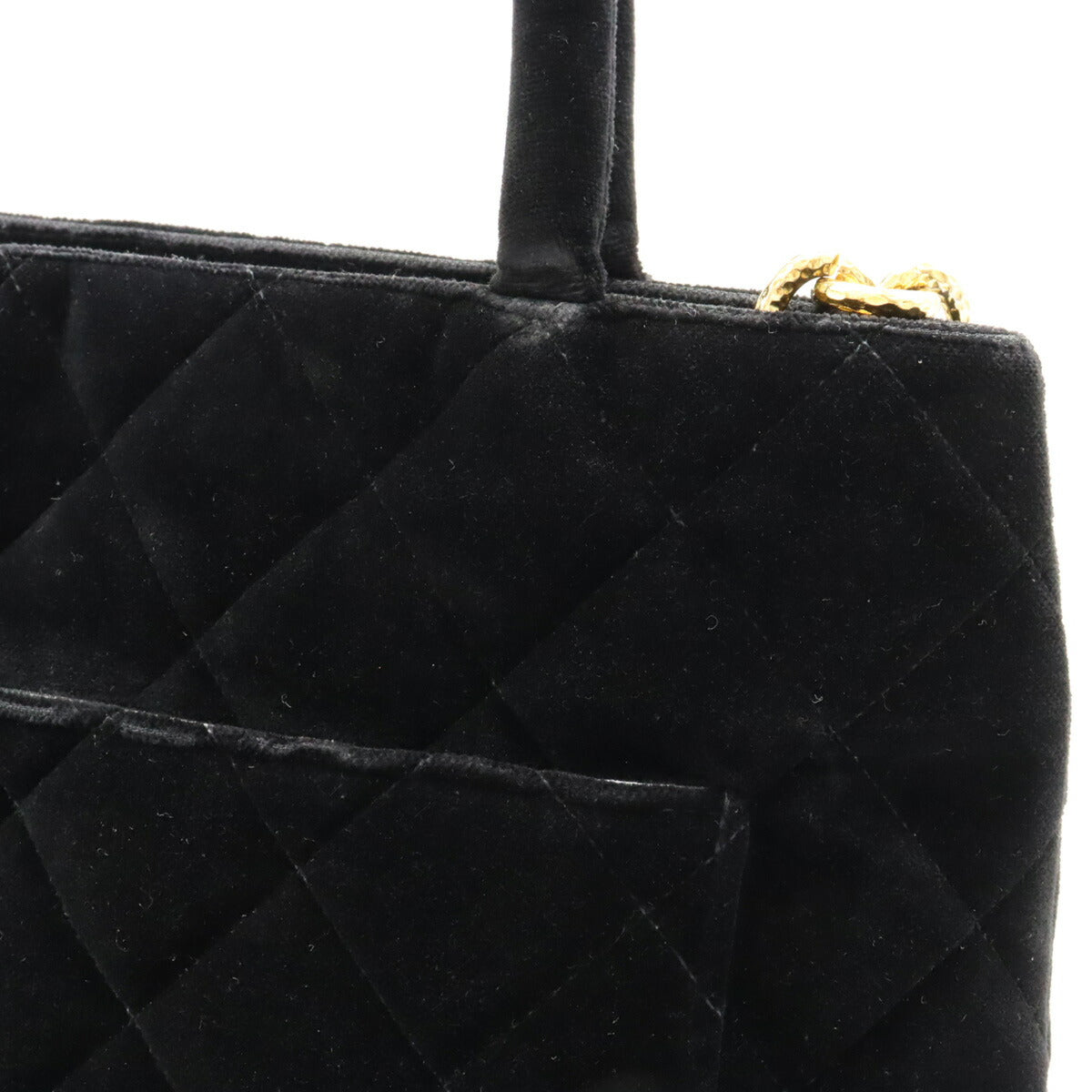 Chanel Velour Matelasse Coco Mark Tote Bag