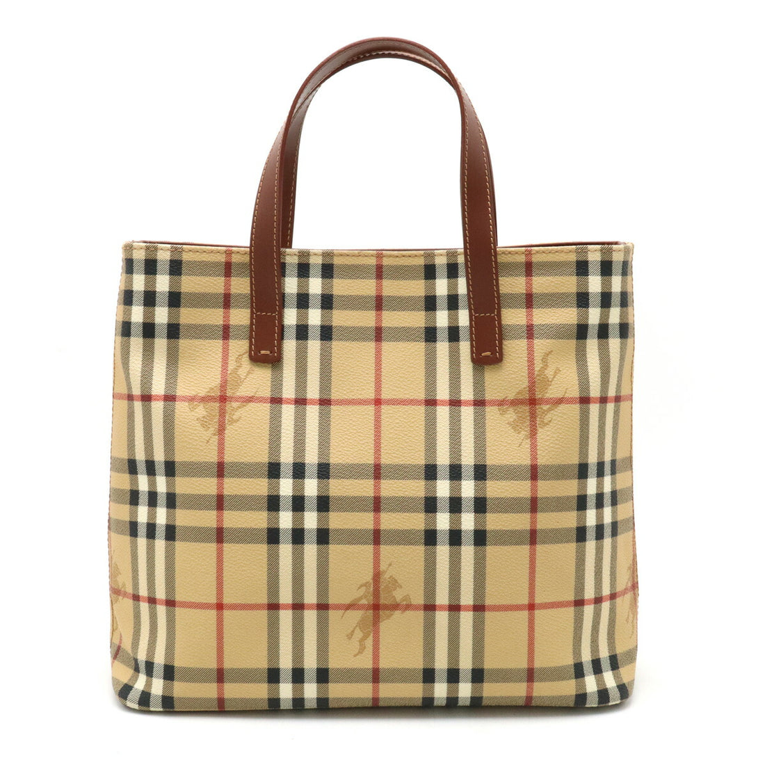 Burberry Nova Check PVC Leather Tote Bag in Pristine Condition