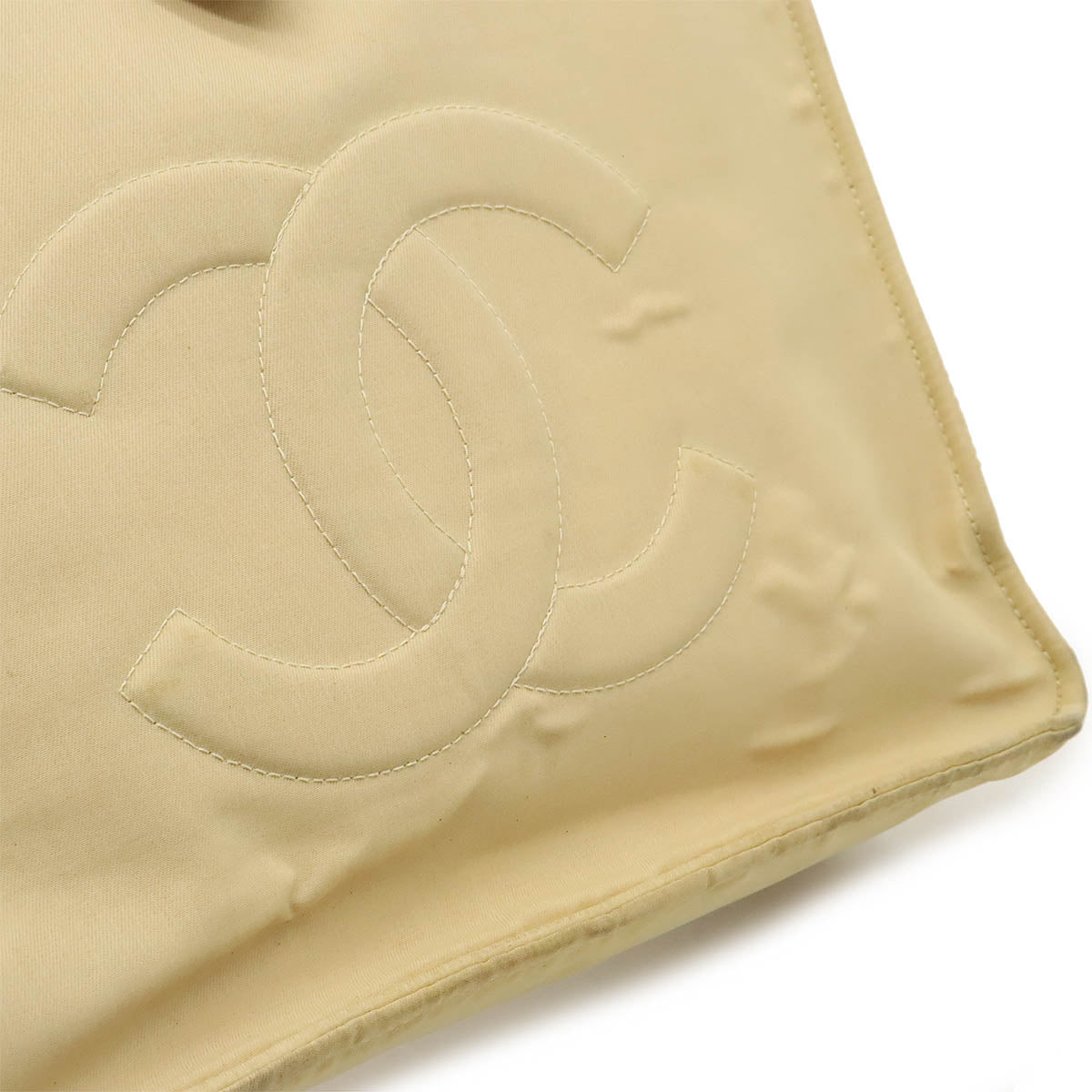 Chanel Nylon Coco Mark Logo Button Tote Bag