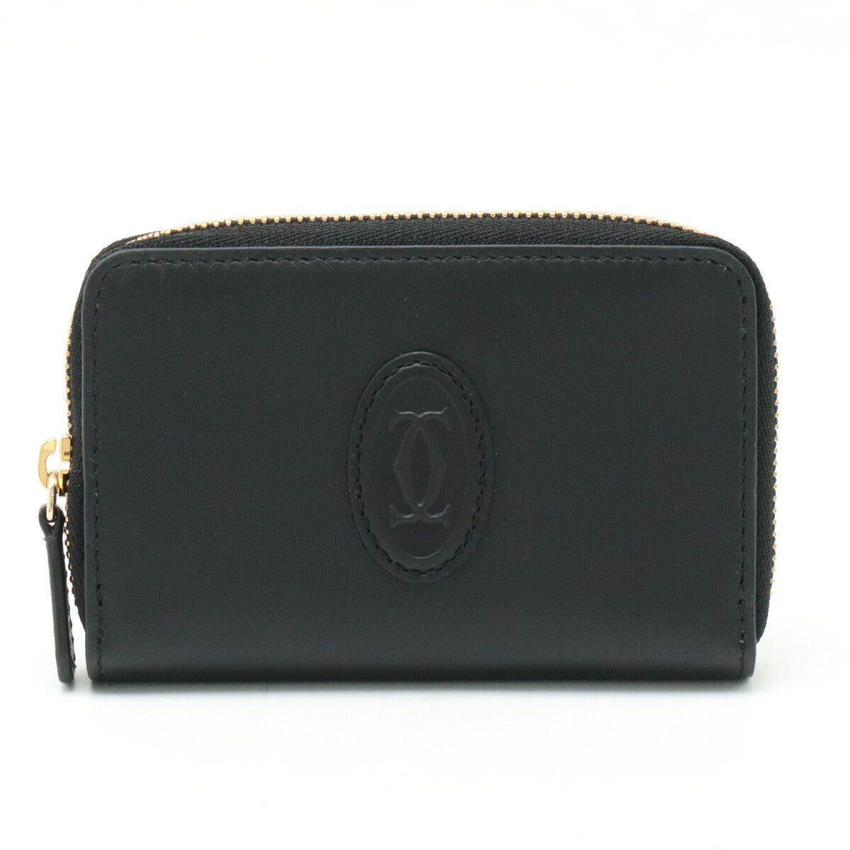 Cartier Must de Cartier Leather Coin Case Black