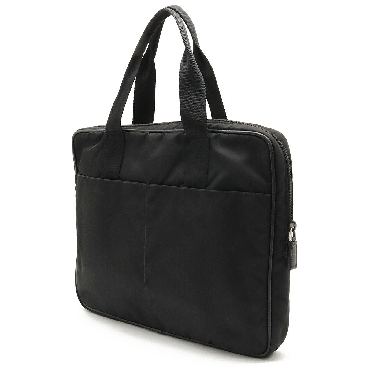 Prada Nylon Leather Business Briefcase VA0609