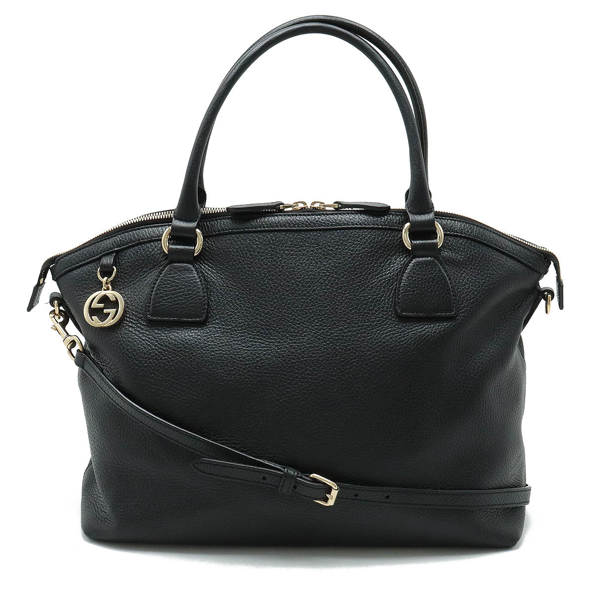 Gucci Interlocking G 2WAY Tote Bag Black