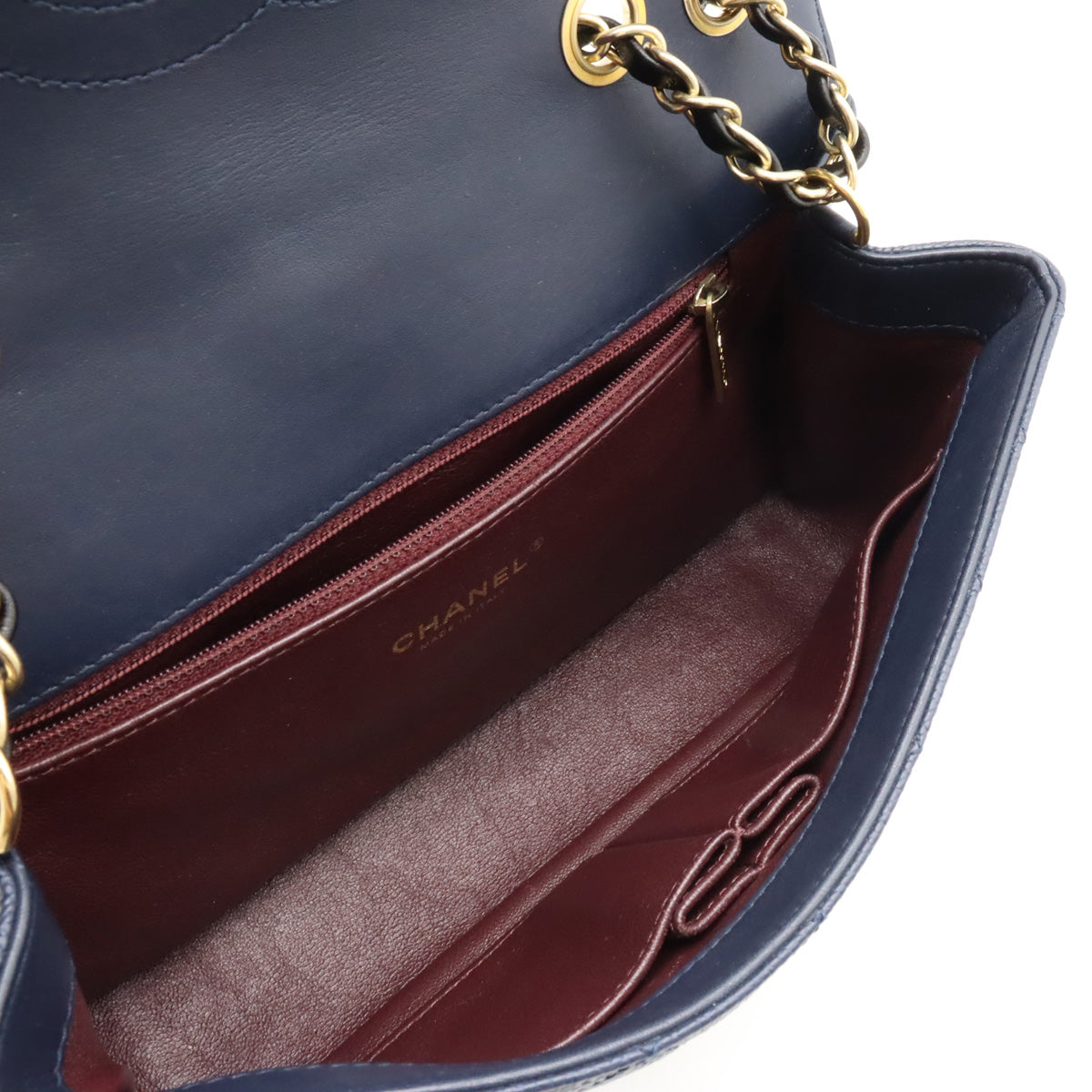 Chanel Caviar CC Filigree Flap Bag Navy