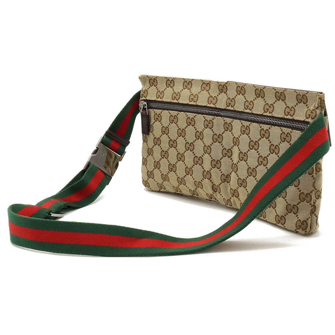 Gucci GG Canvas Leather Body Bag 28566