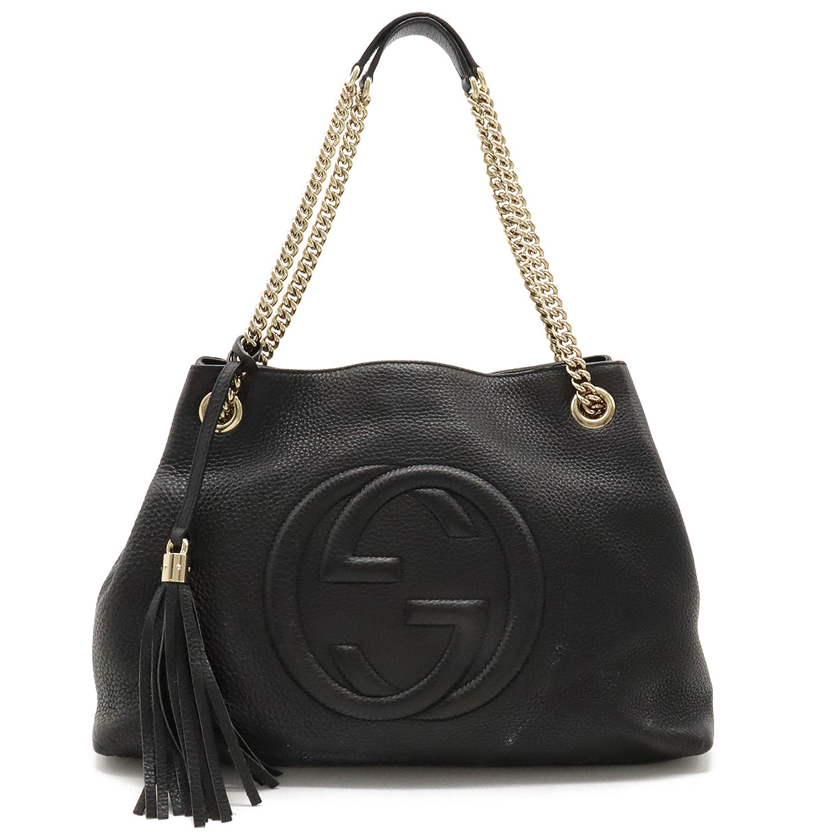 Gucci Leather Soho Interlocking G Logo Chain Shoulder Bag in Great Condition