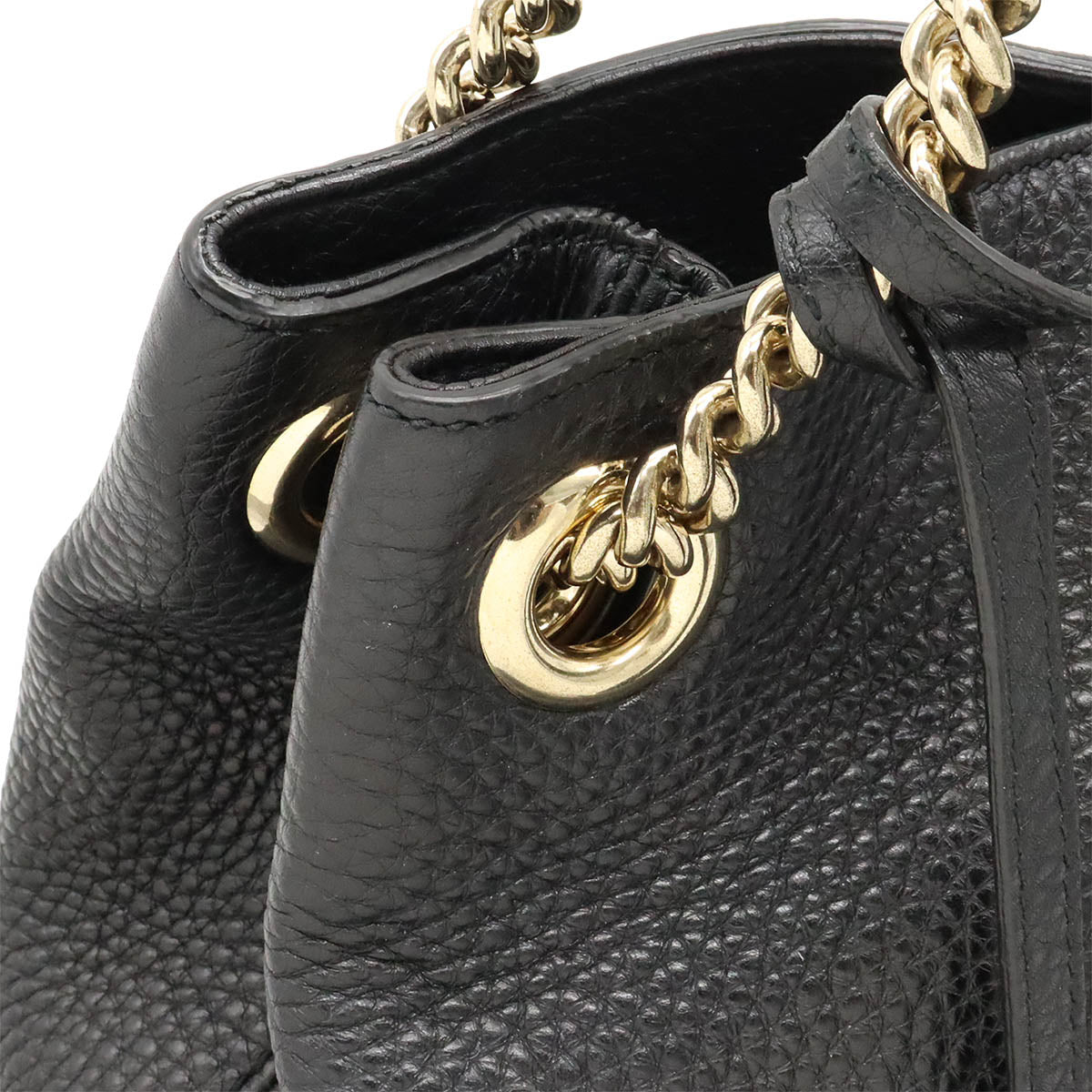 Gucci Leather Soho Interlocking G Logo Chain Shoulder Bag in Great Condition