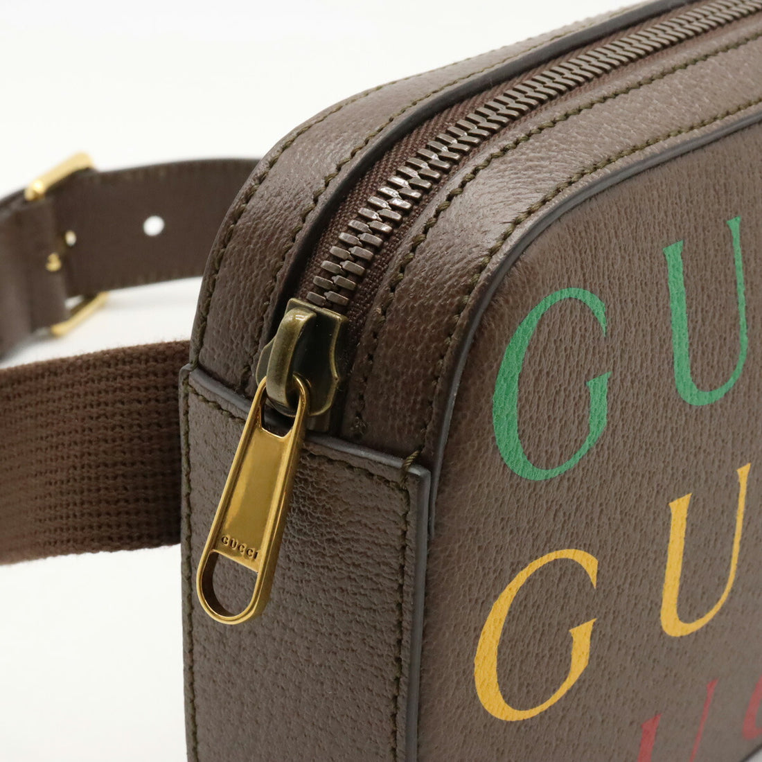 Gucci Leather Logo Belt Bag Waist Bag 602695