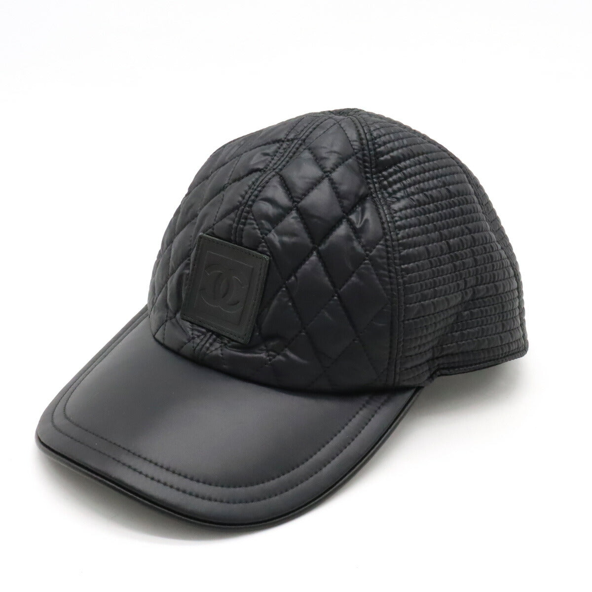 Chanel Nylon Quilted Cap Black