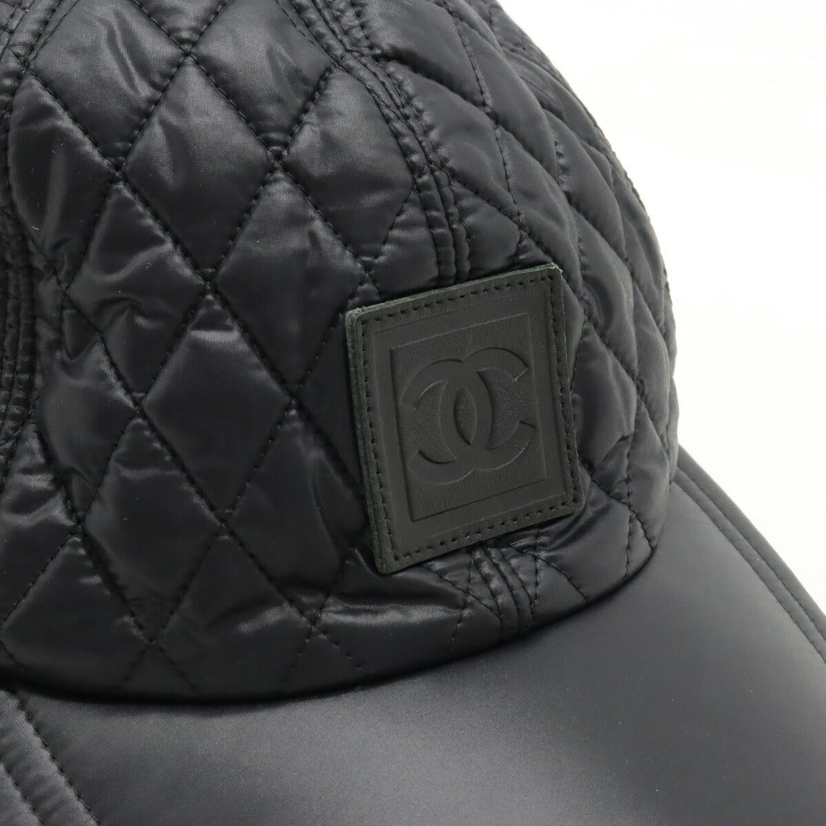 Chanel Nylon Quilted Cap Black