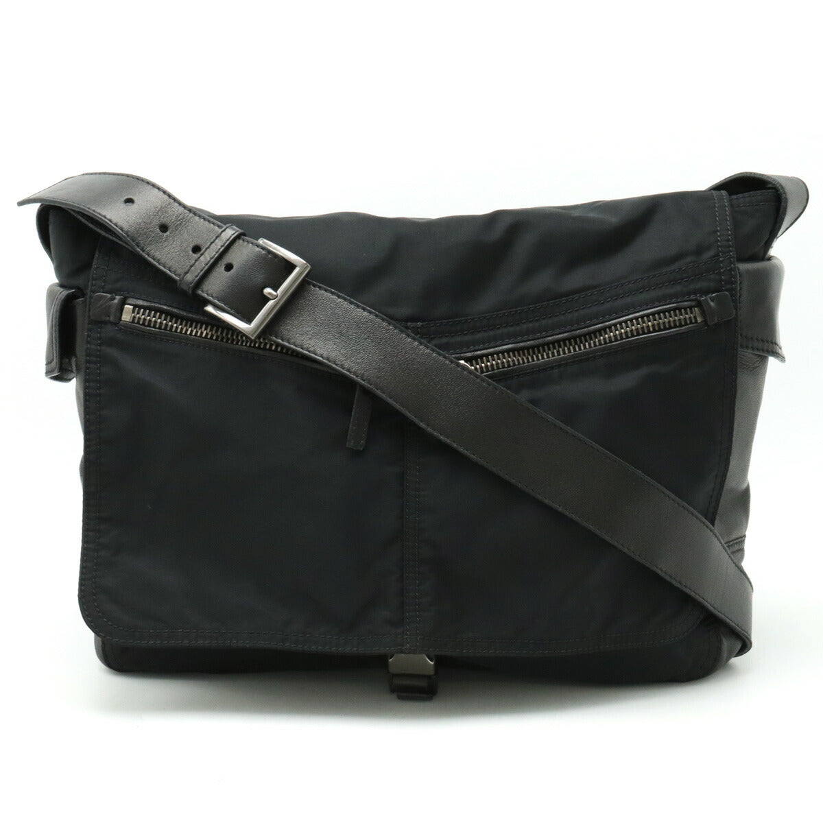 Prada Nylon Leather Shoulder Bag VA0144