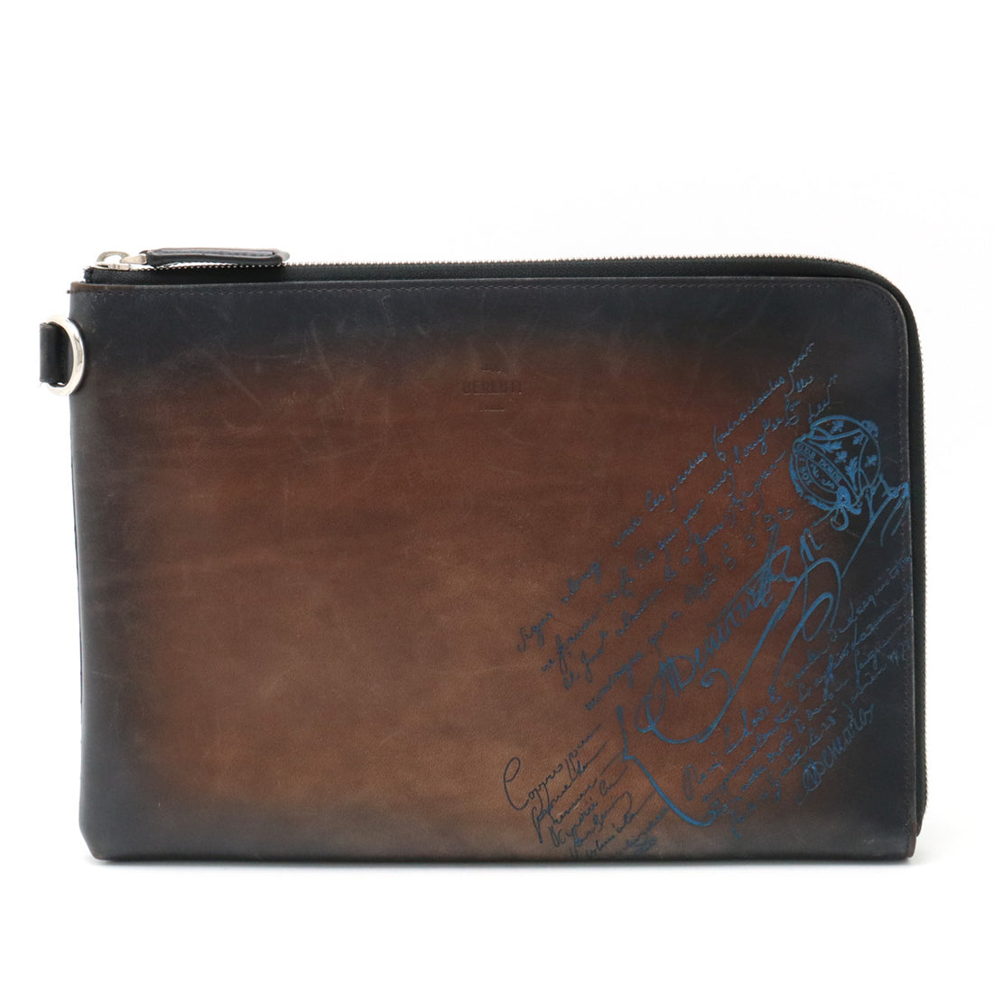 Berluti Caligraphy Nino GM Clutch Bag