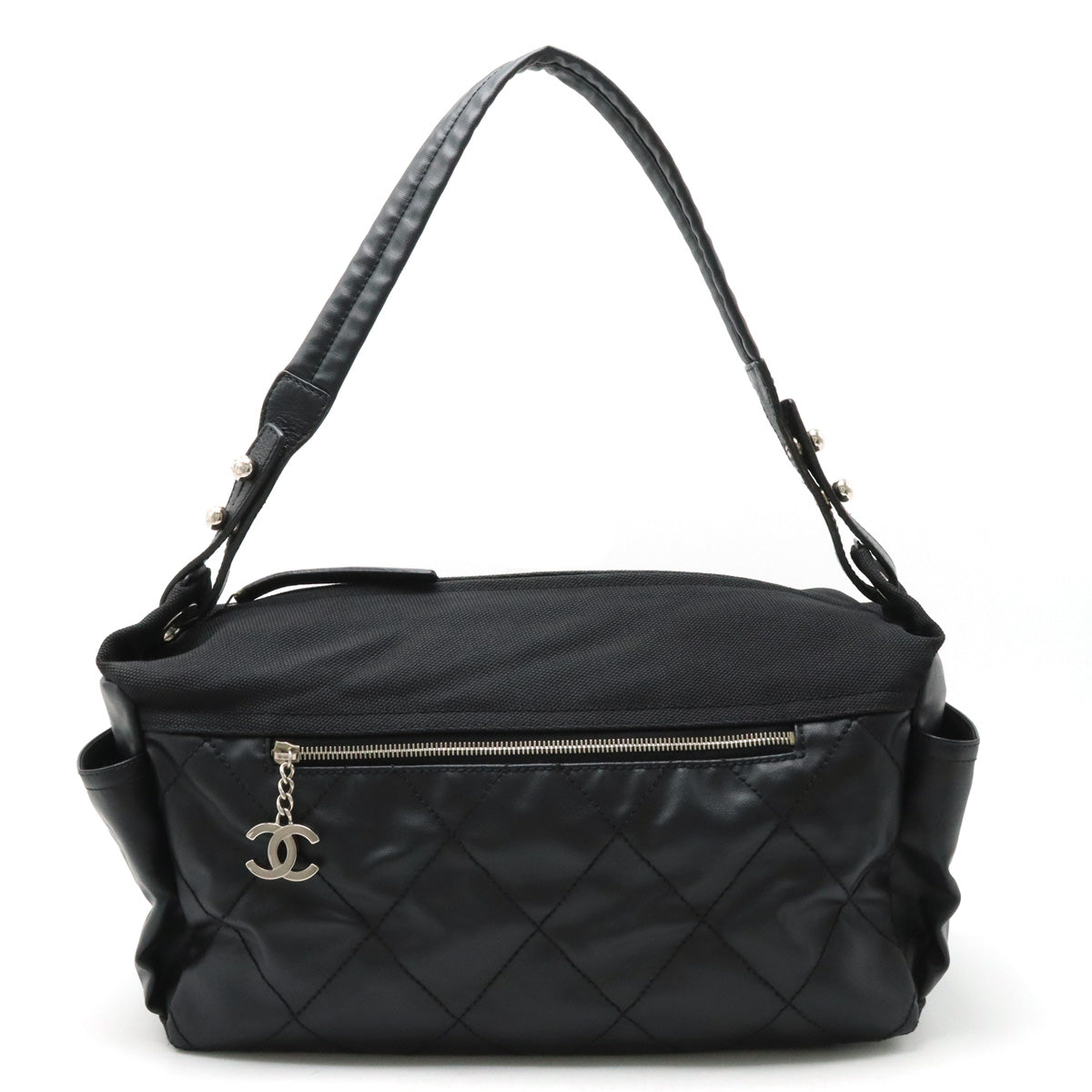 Chanel Paris Biarritz Shoulder Bag Black