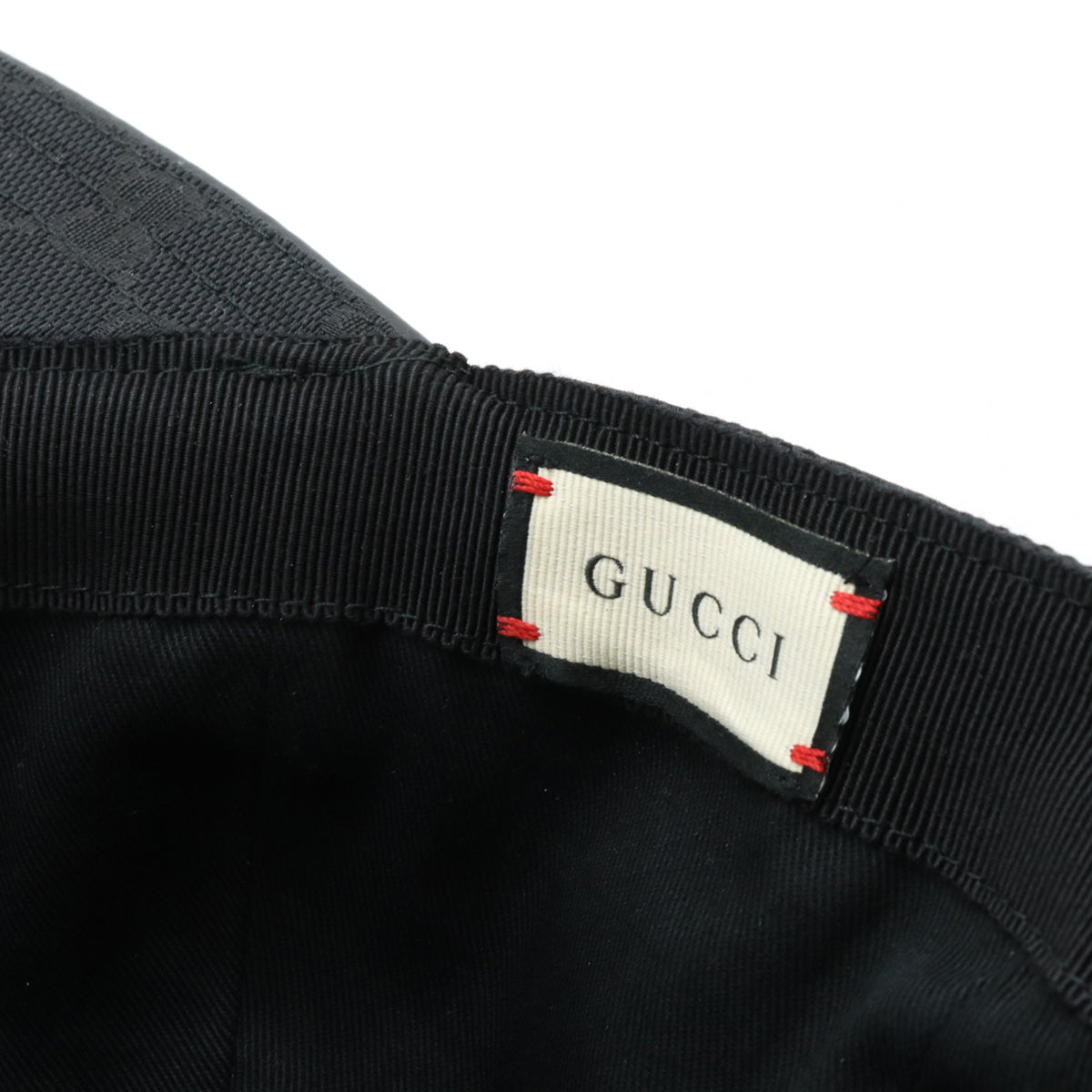 Gucci Original GG Canvas Baseball Cap Hat Black Red Green L in Great Condition