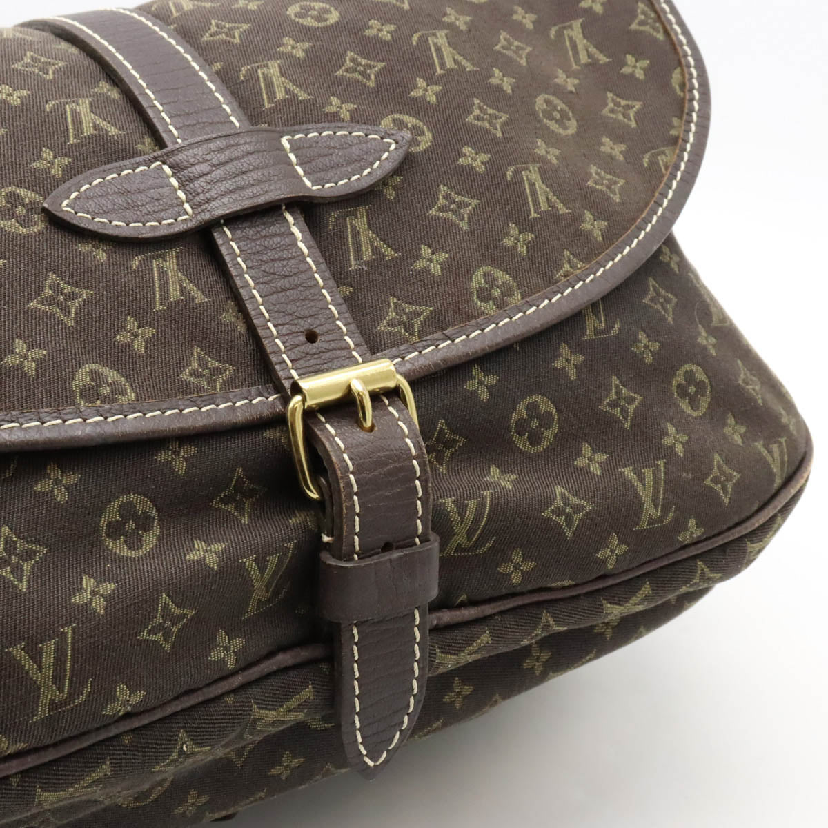 Louis Vuitton Monogram Mini Lin Saumur 30 Shoulder Bag M95227