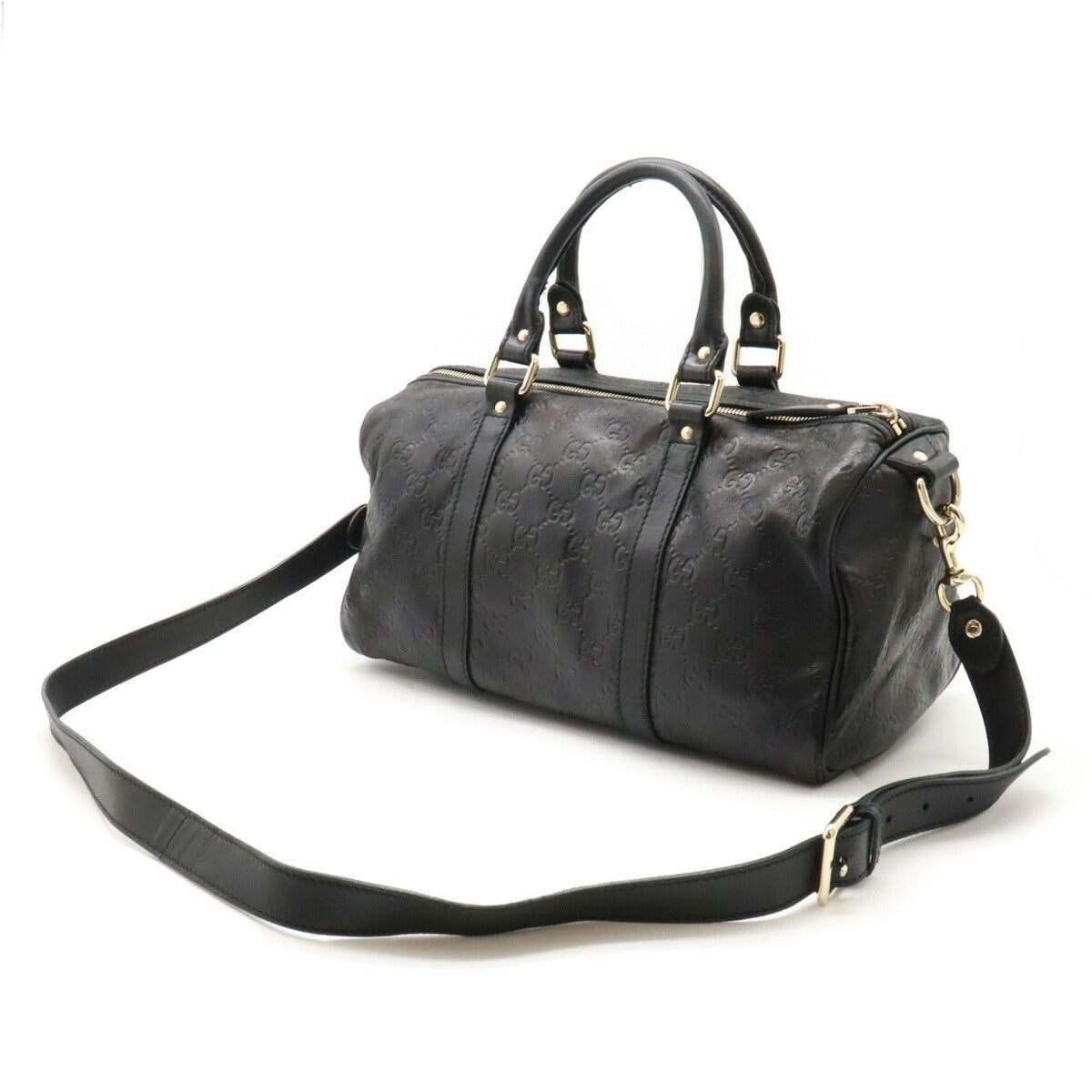 Gucci Leather 2WAY Handbag Mini Boston Black