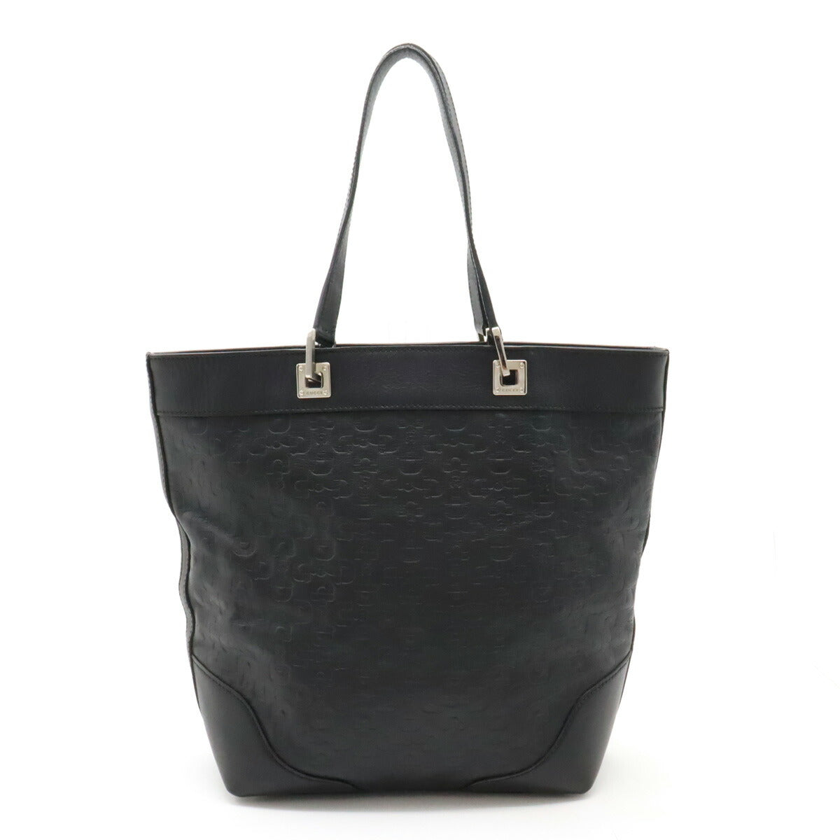 Gucci Leather Horsebit Tote Bag Black