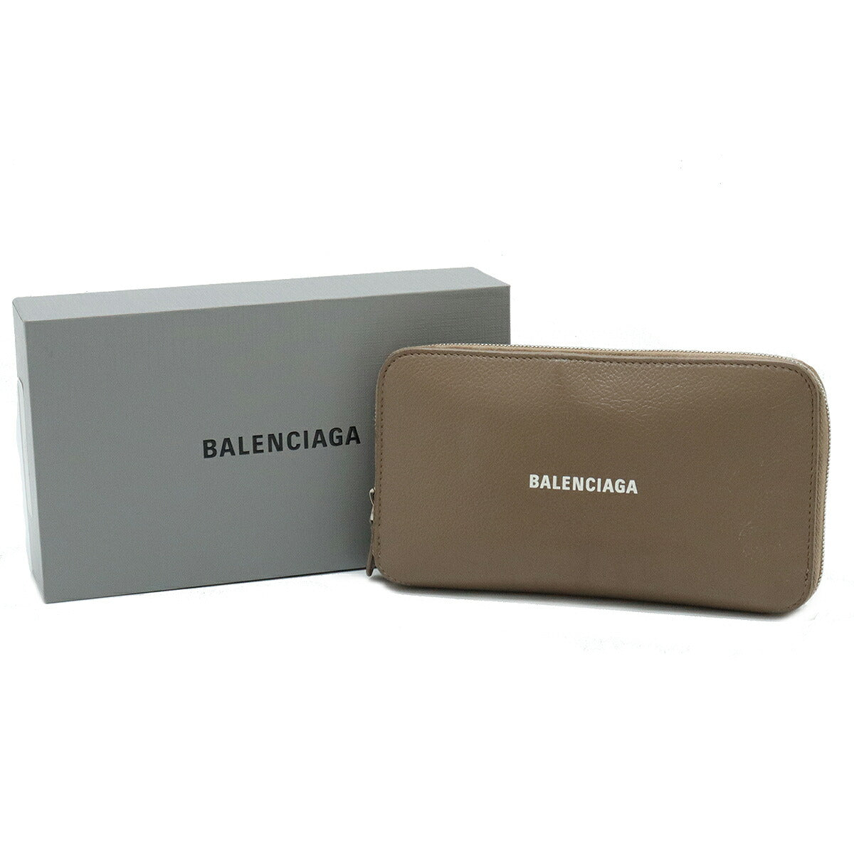 Balenciaga Leather Continental Wallet 594290