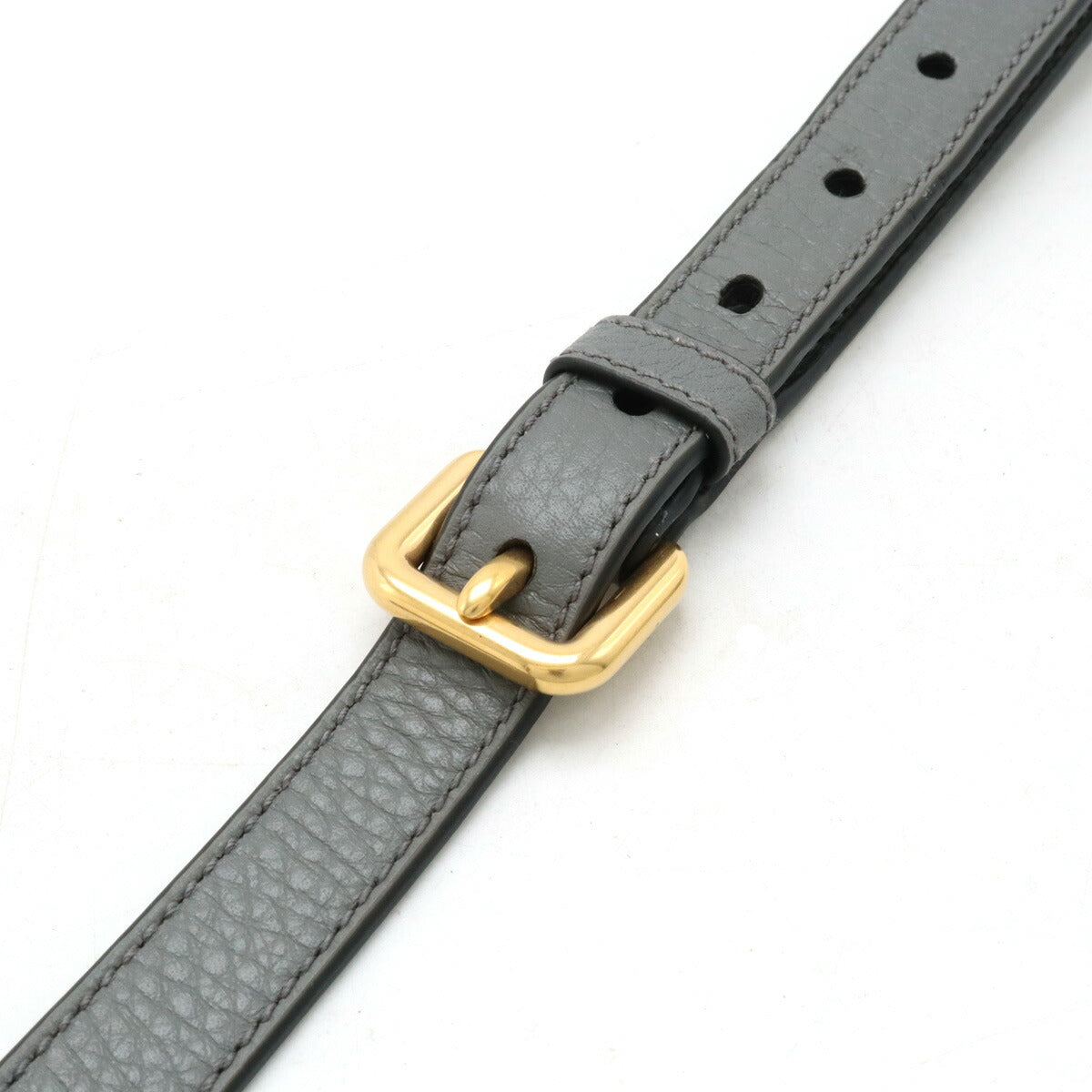 Prada Leather Shoulder Strap Gray