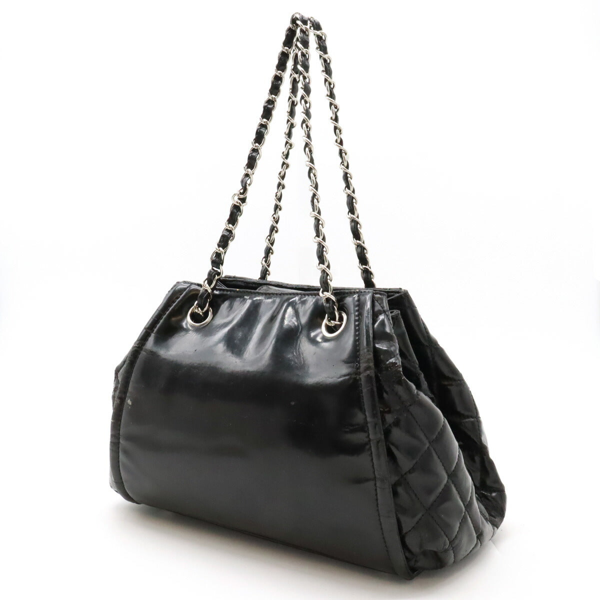 Chanel Patent Leather Chain Shoulder Bag