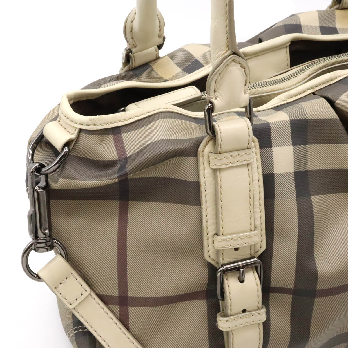 Burberry Checkered 2WAY Tote Shoulder Bag