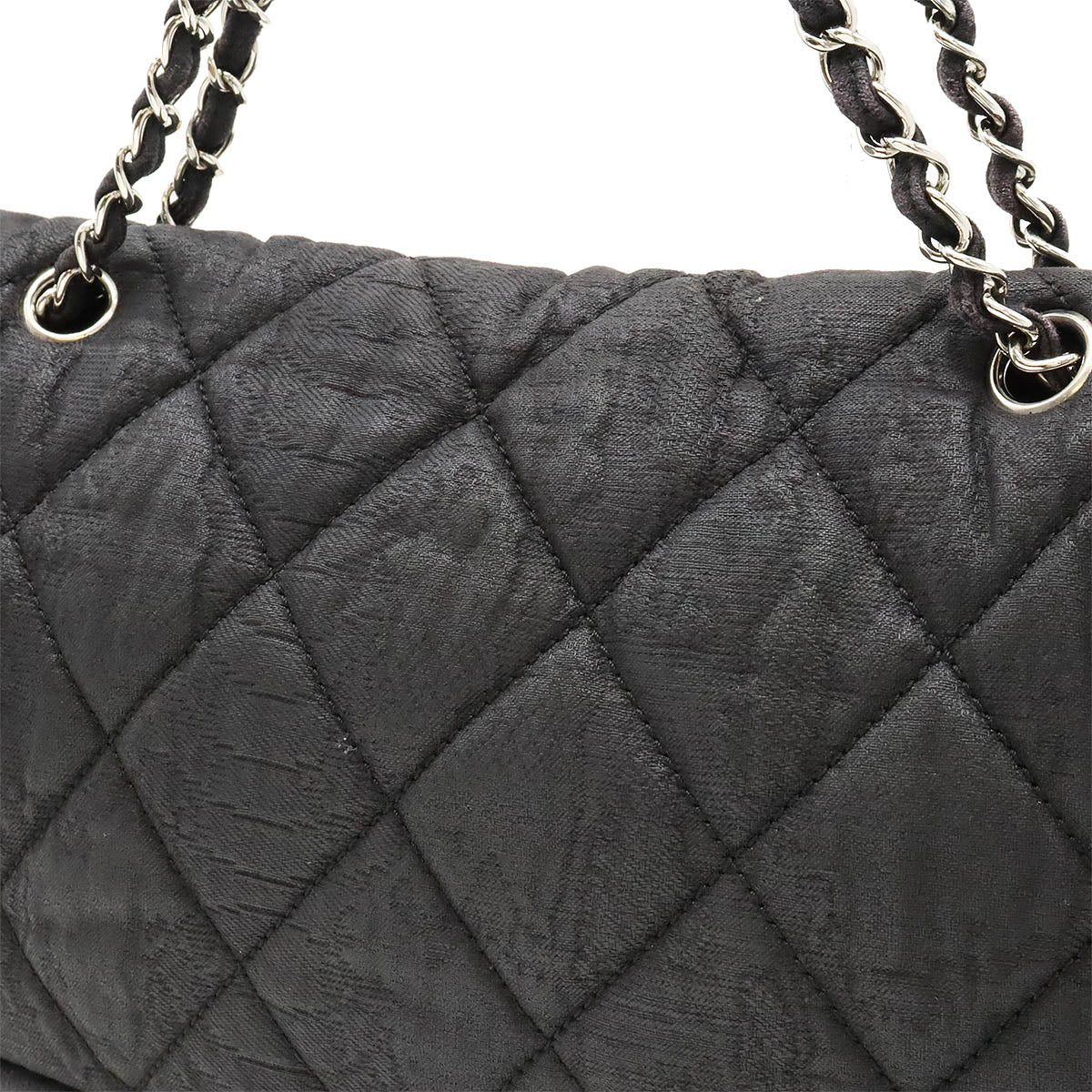 Chanel Matelasse Coco Mark Coated Nylon Chain Shoulder Bag A39078 in Good Condition