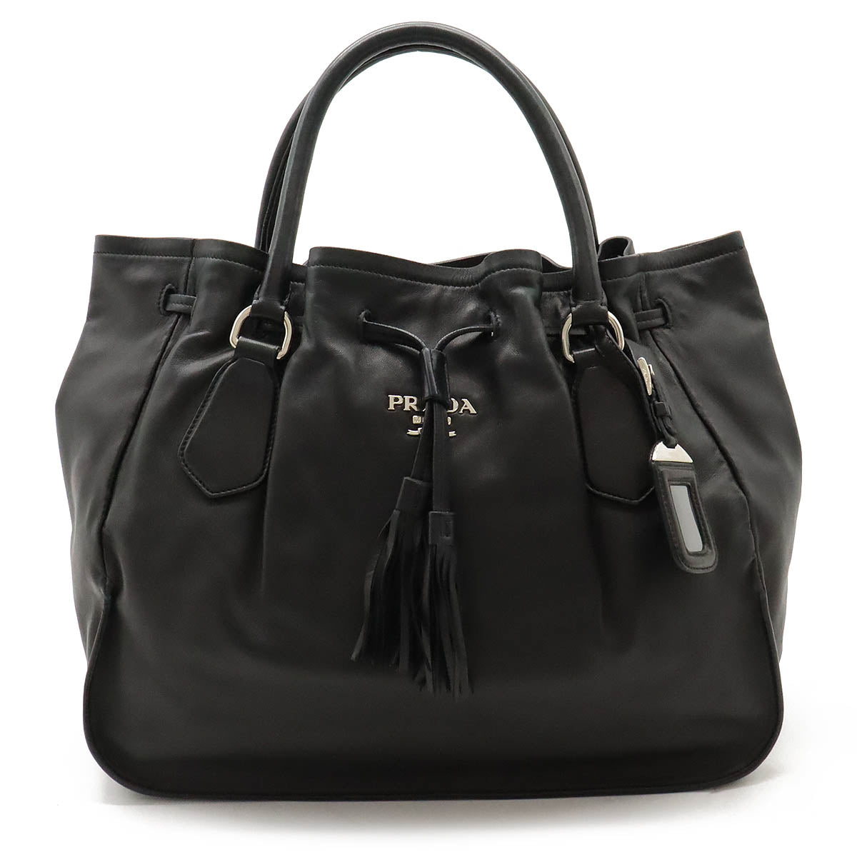 Prada Nappa Leather Tote Bag Black in Great Condition